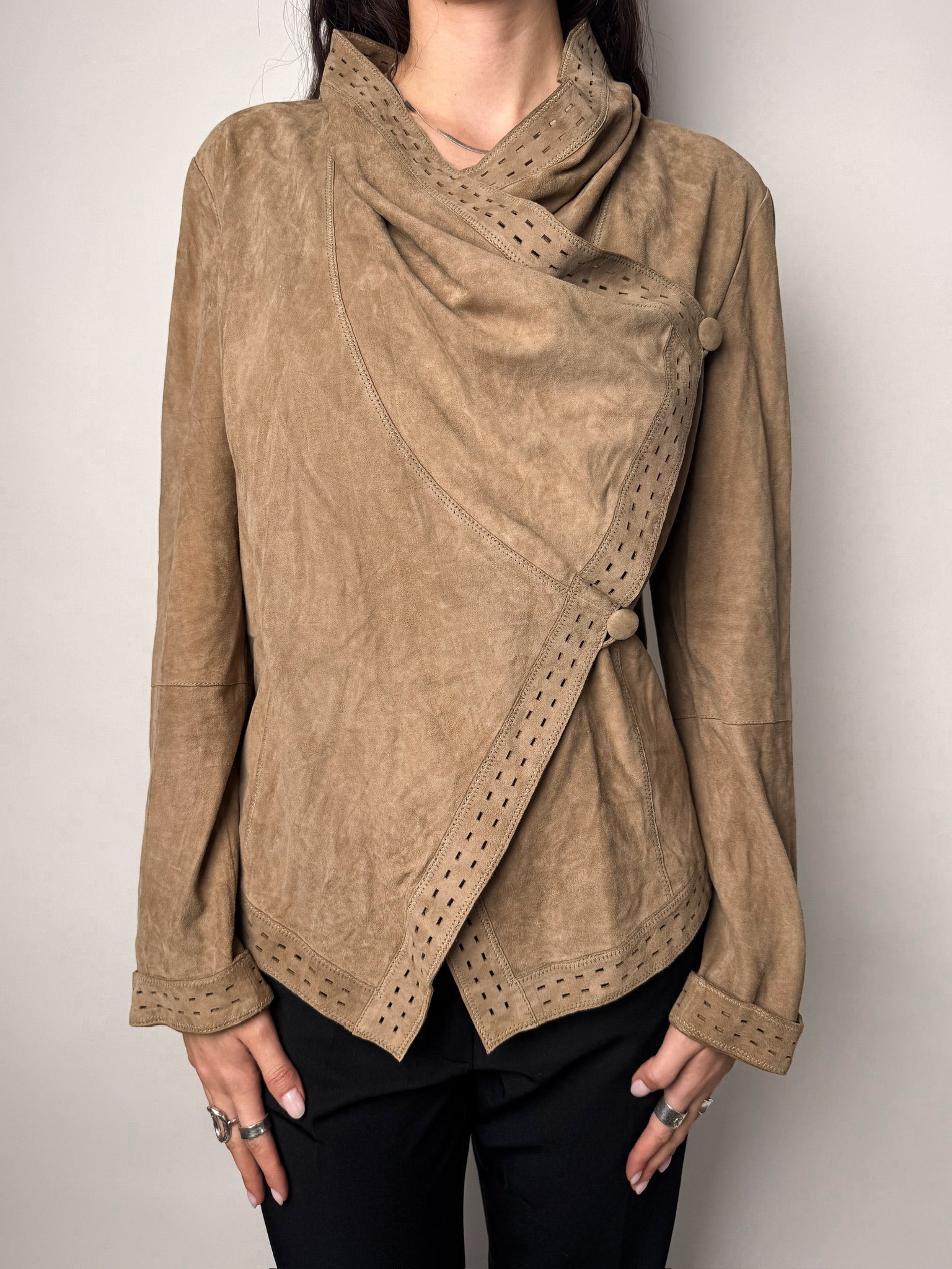 מעיל זמש מעטפת Armani (S-M)