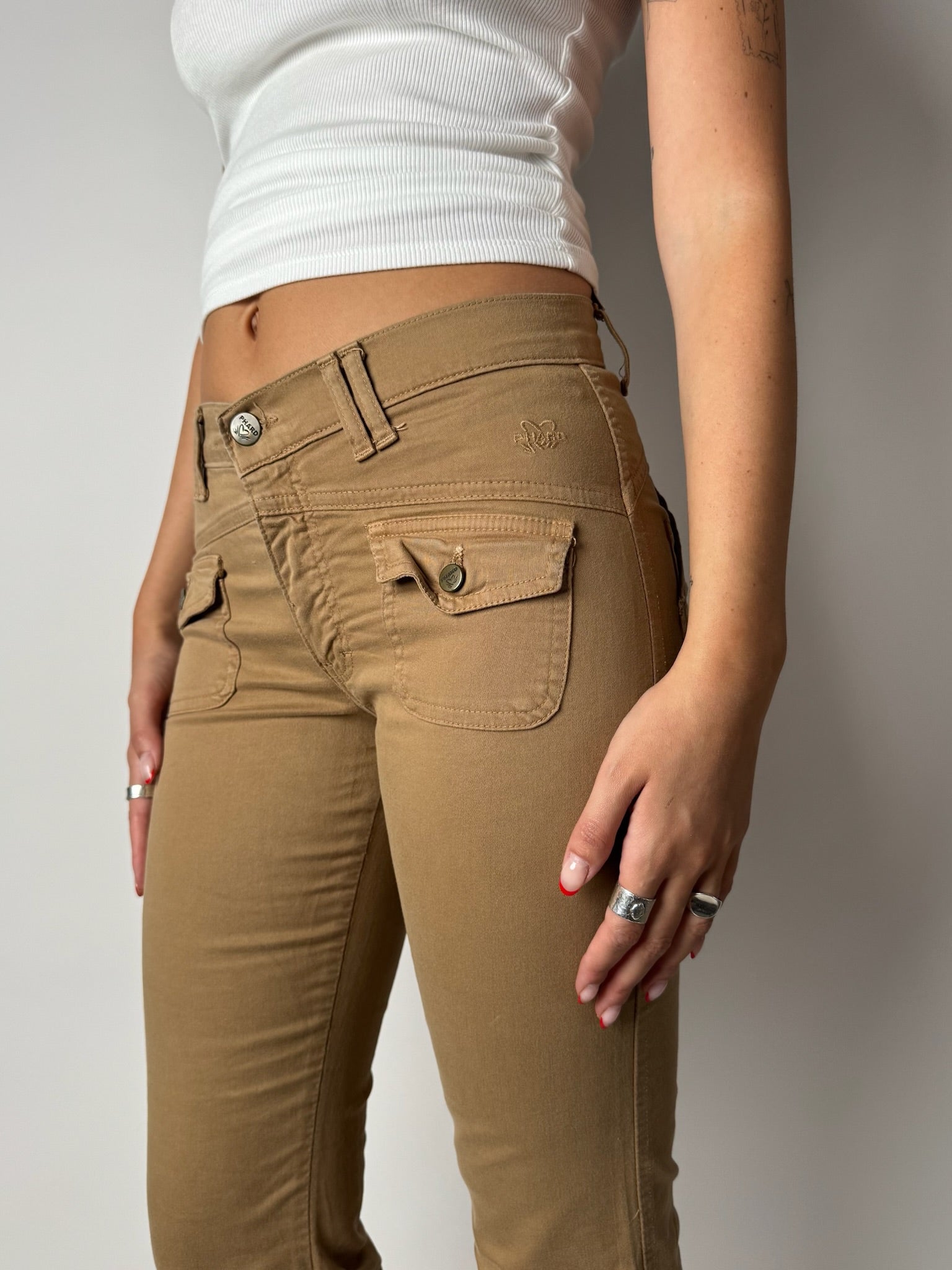 מכנסי קארגו קאמל (34)