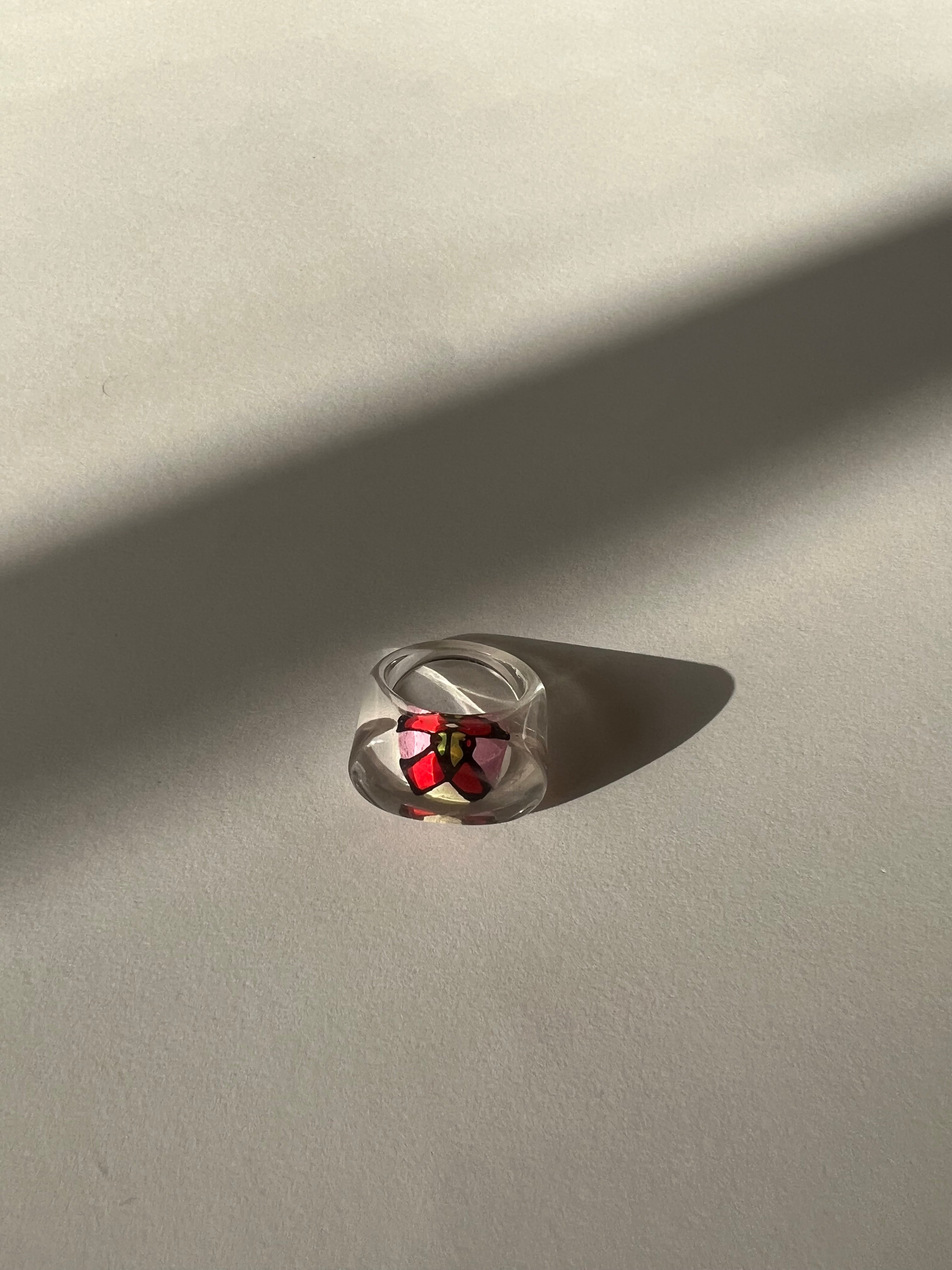 טבעת שנות ה90 שקופה (6.5 US)