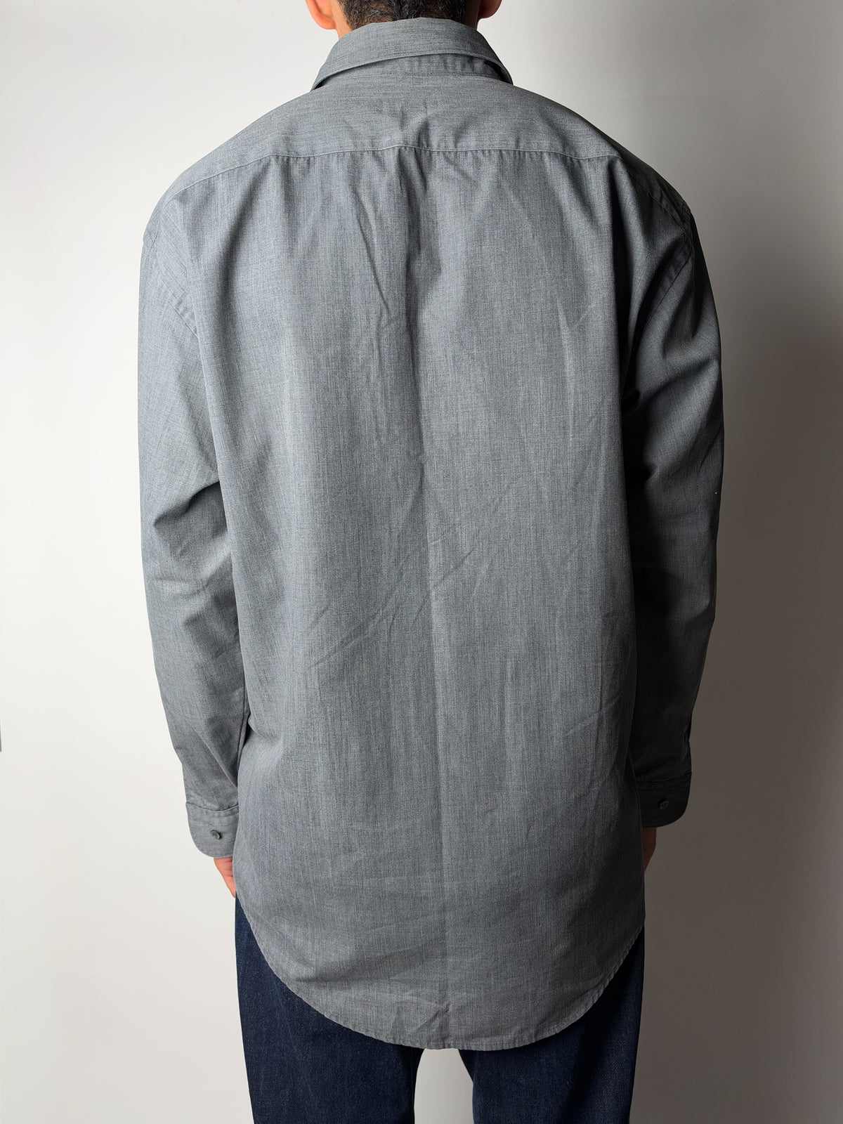 חולצה מכופתרת אפורה Trussardi (XL)