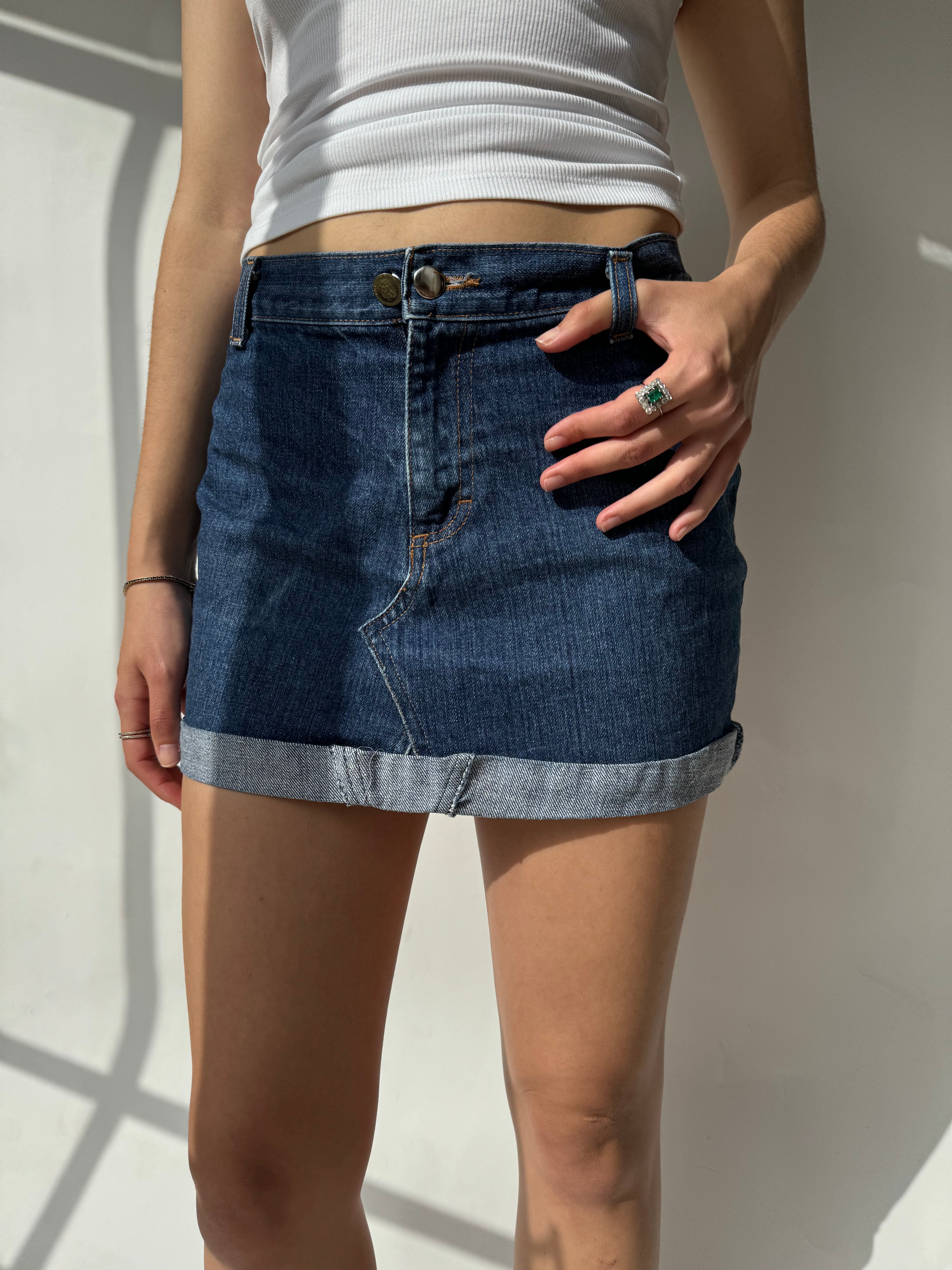 חצאית ג׳ינס קצרה (36)