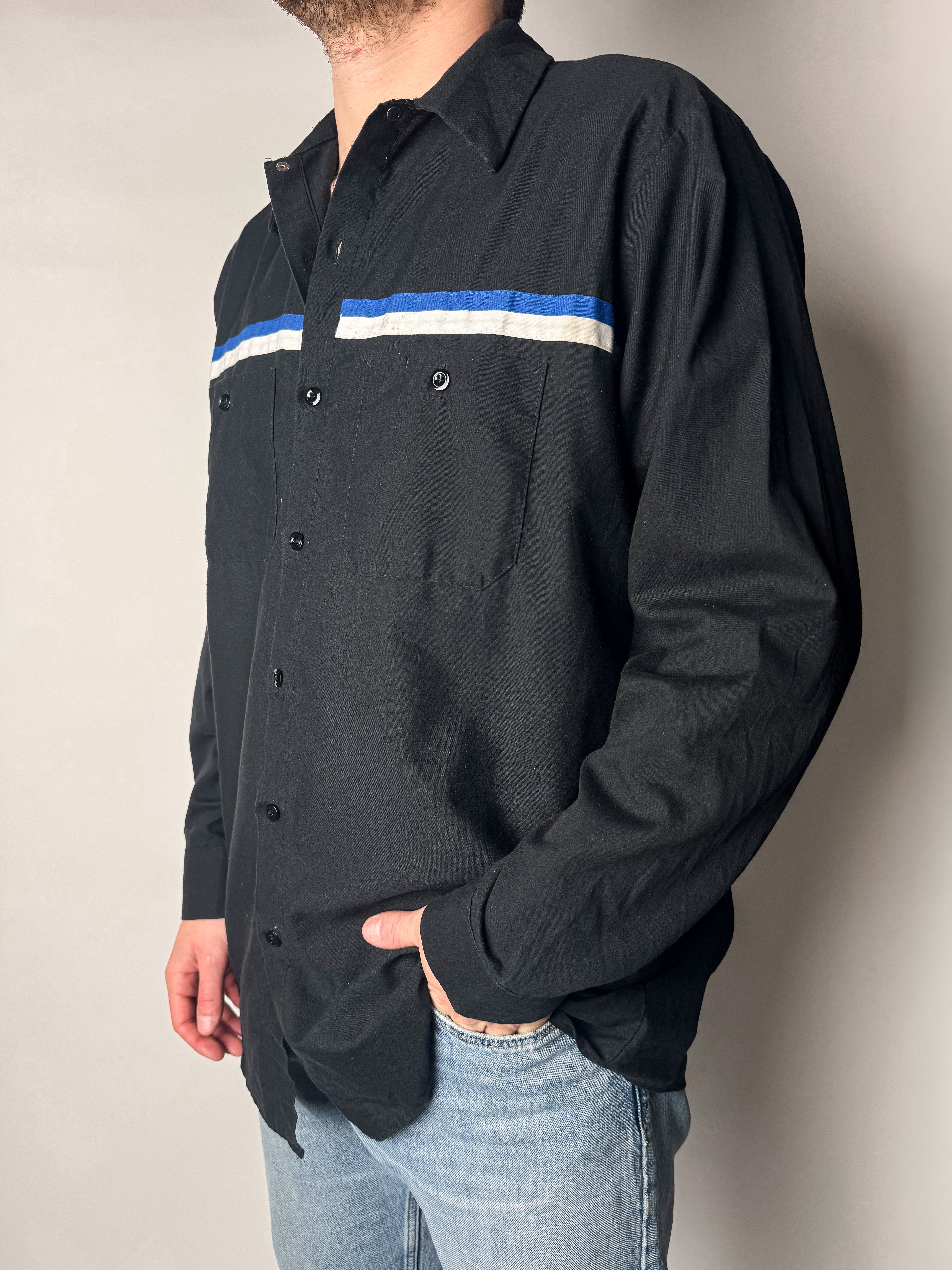 חולצת עבודה מכופתרת (L)