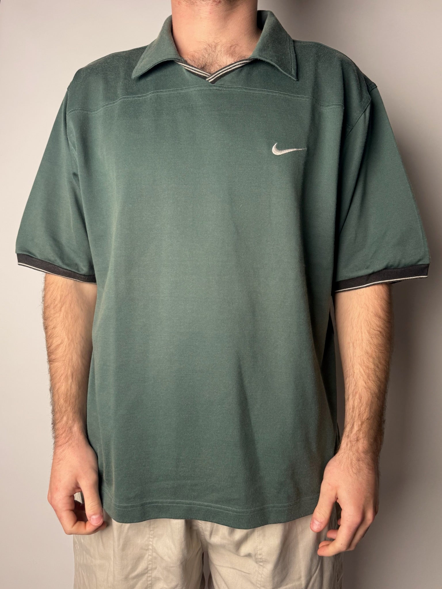 חולצת פולו ירוקה Nike (L)