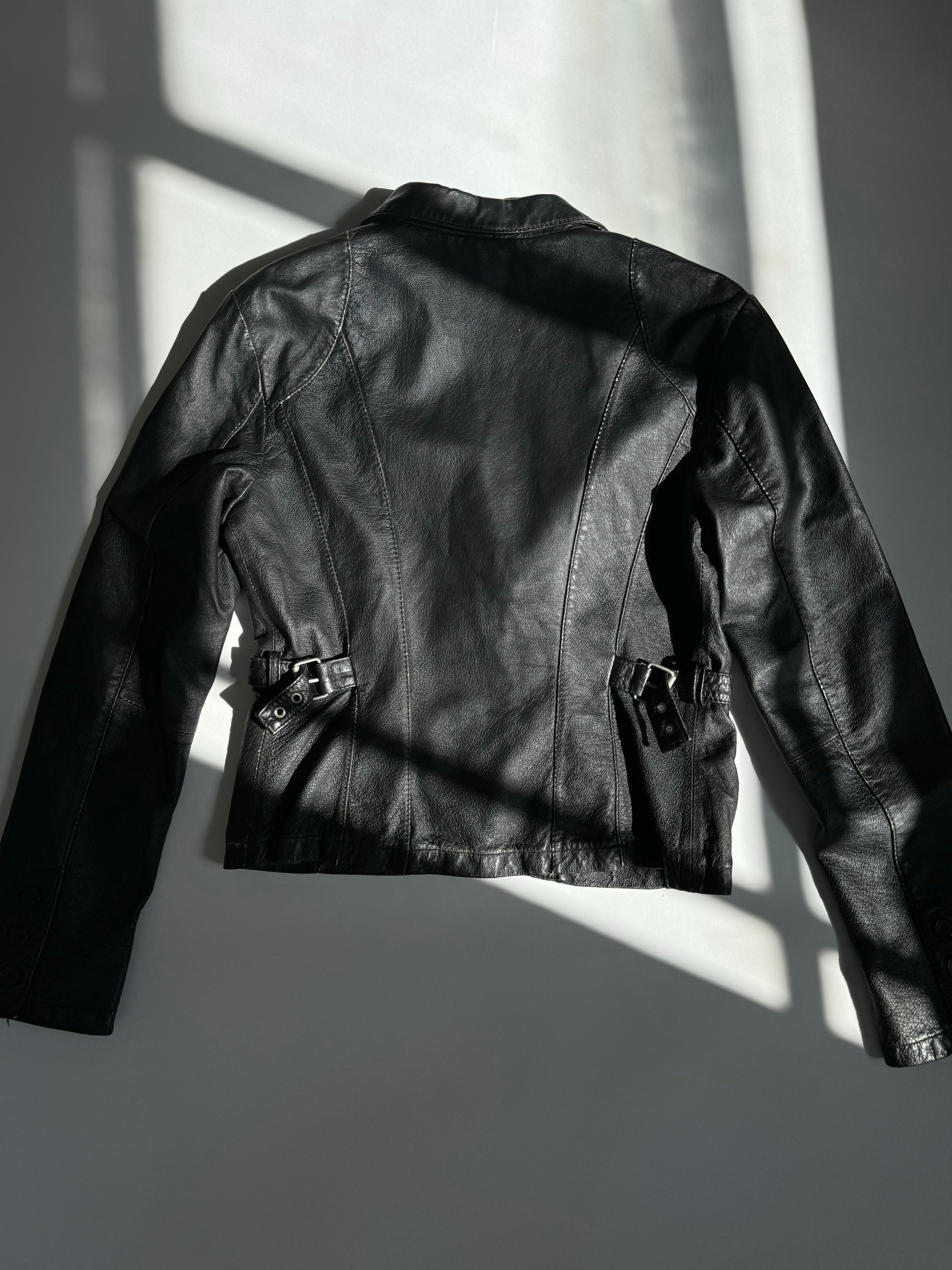 ג׳קט עור בייקר (S)