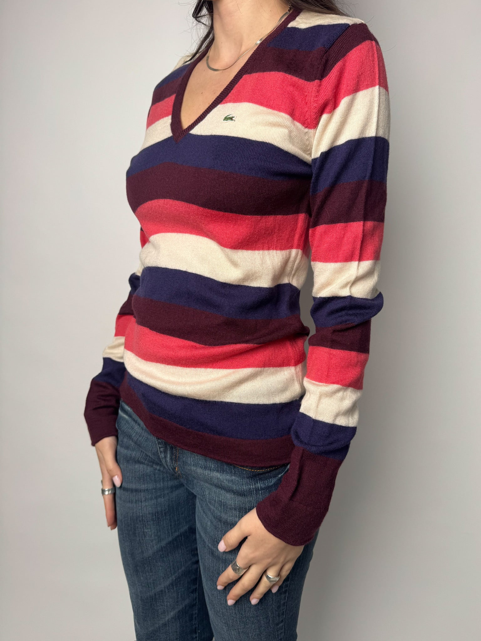 סריג כותנה פסים Lacoste (M)