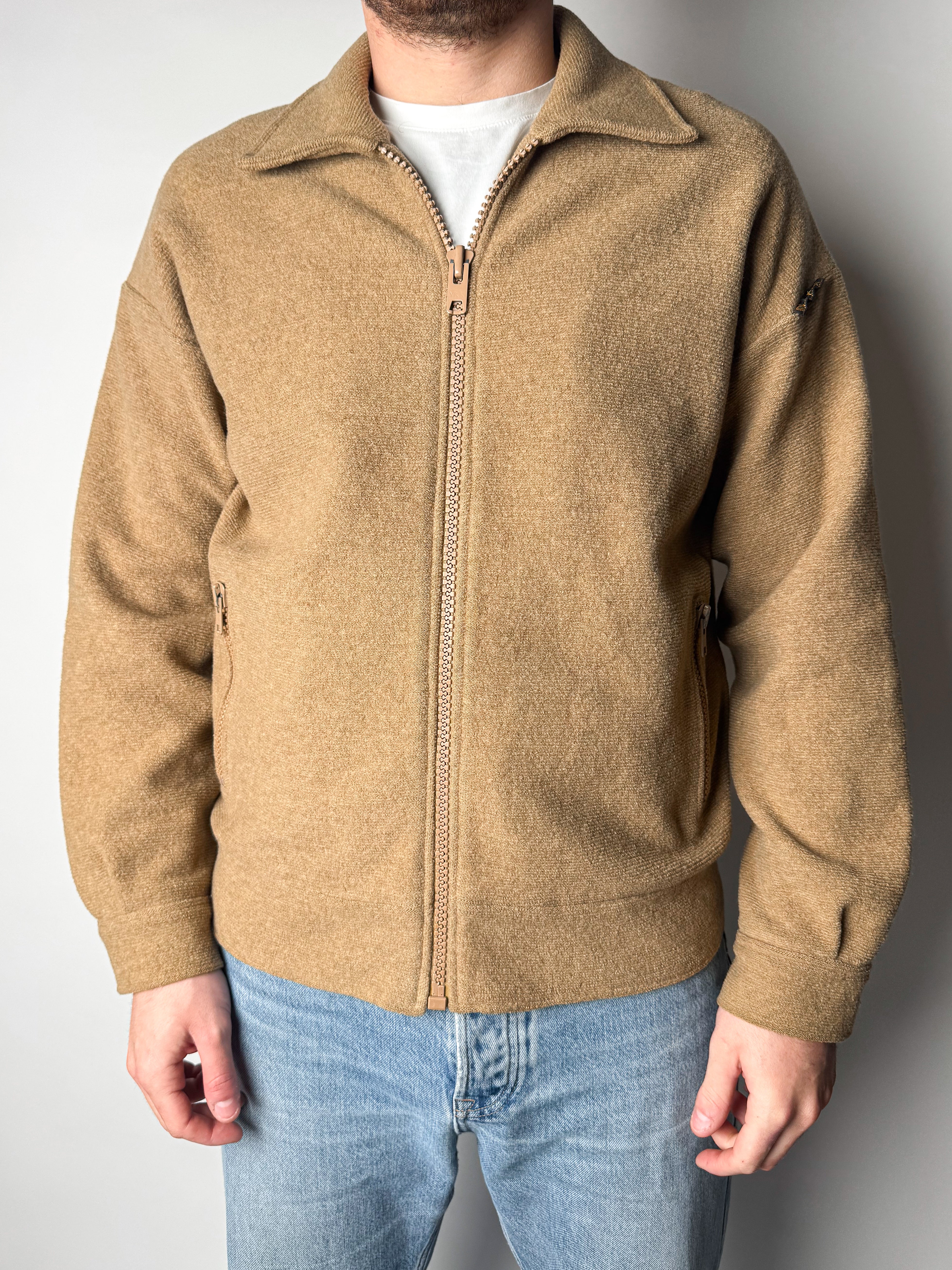 ג׳קט צמר בגוון קאמל (M-L)