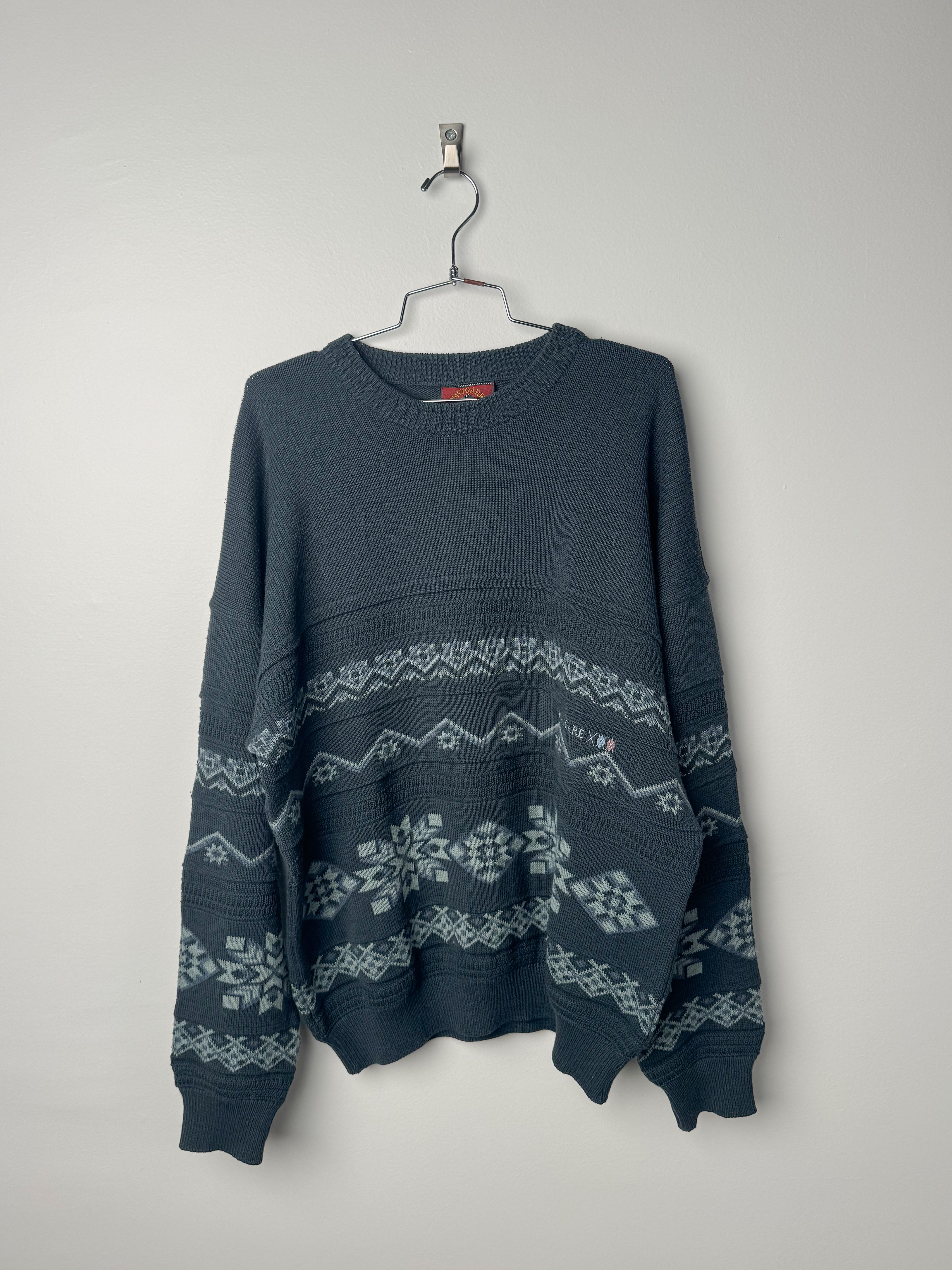 (L) סריג בהדפס גיאומטרי