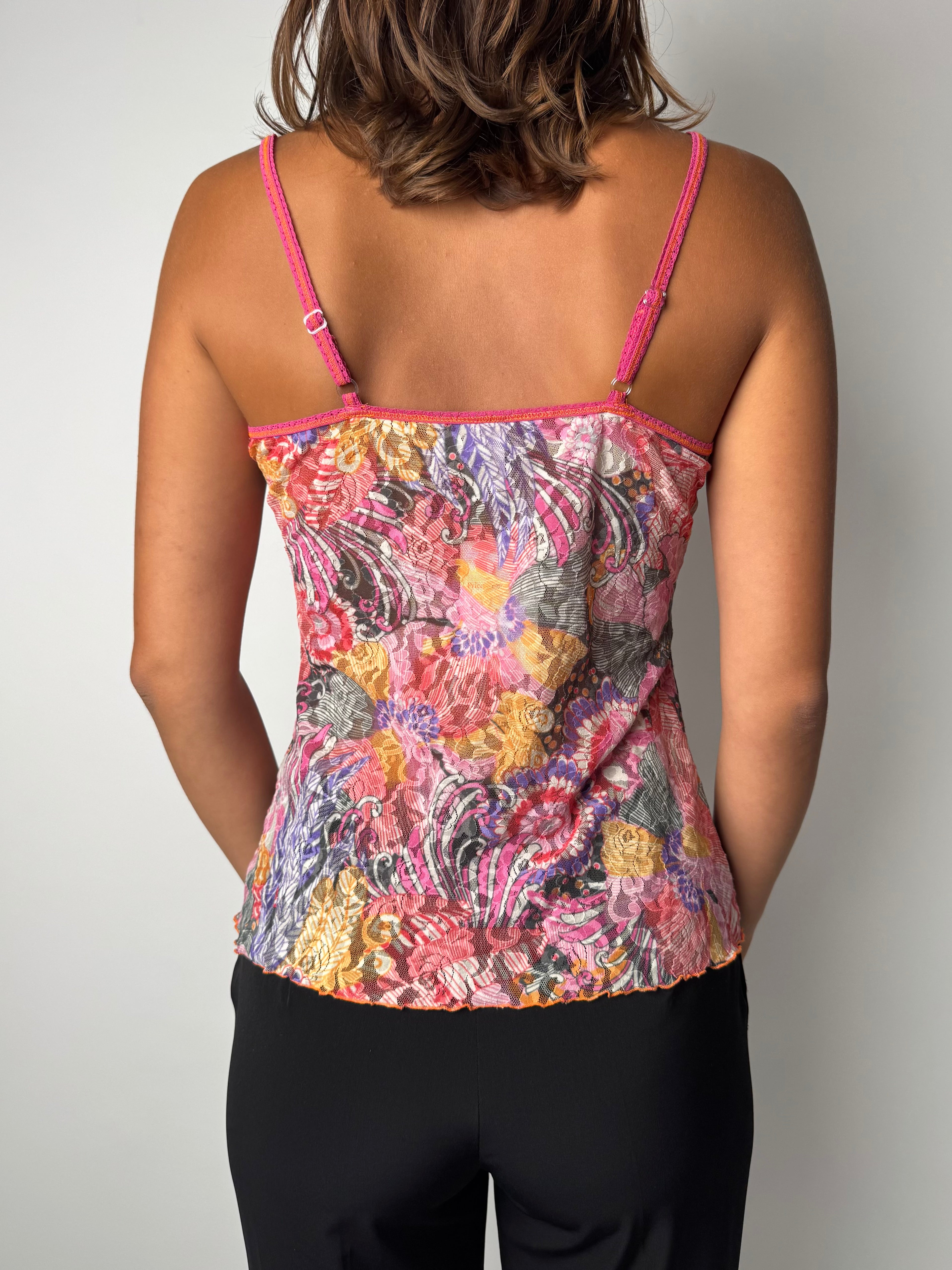 גופיית מש בהדפס פרחוני (S)