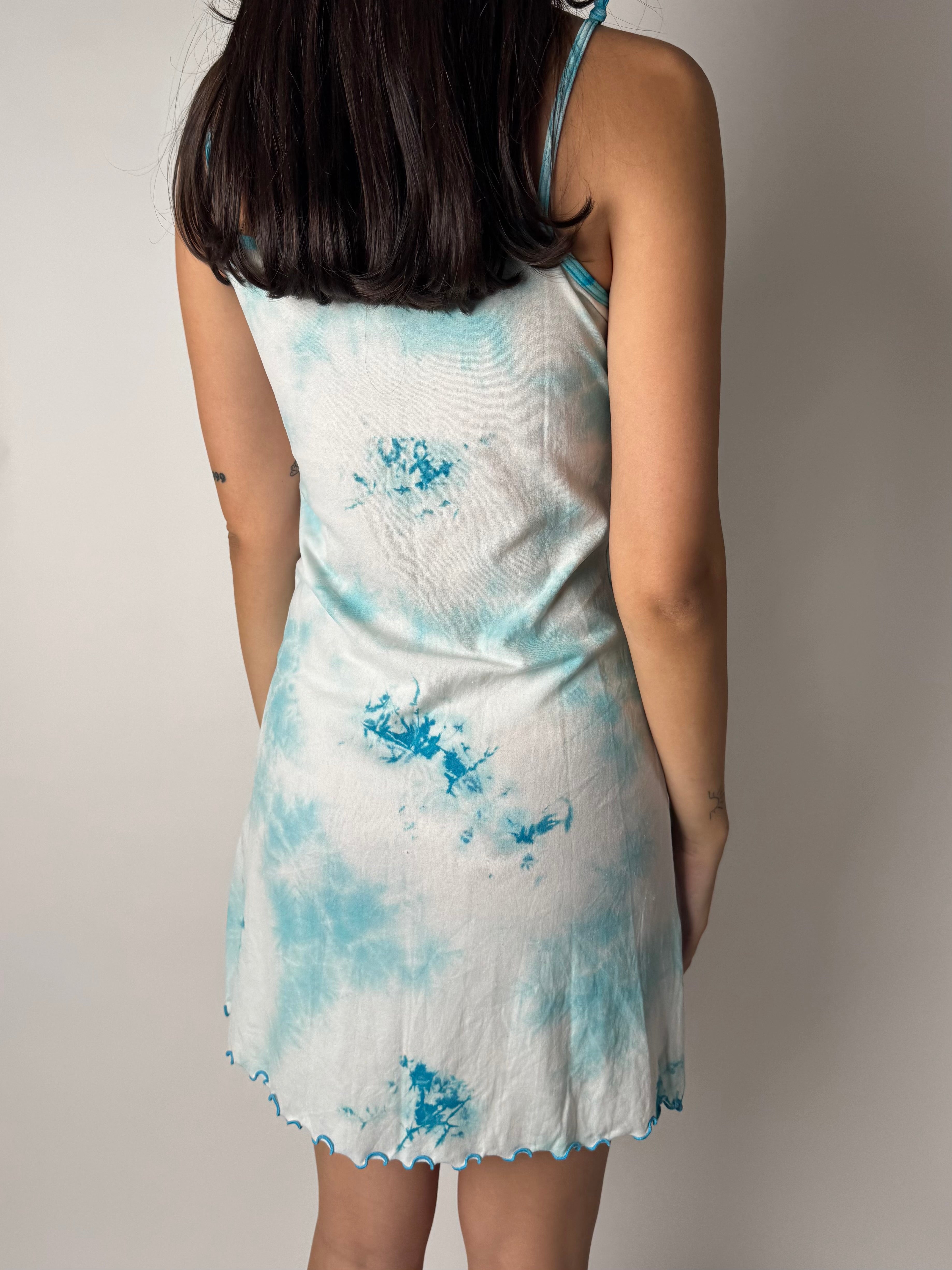 שמלת מיני בהדפס טאי דאי (S)