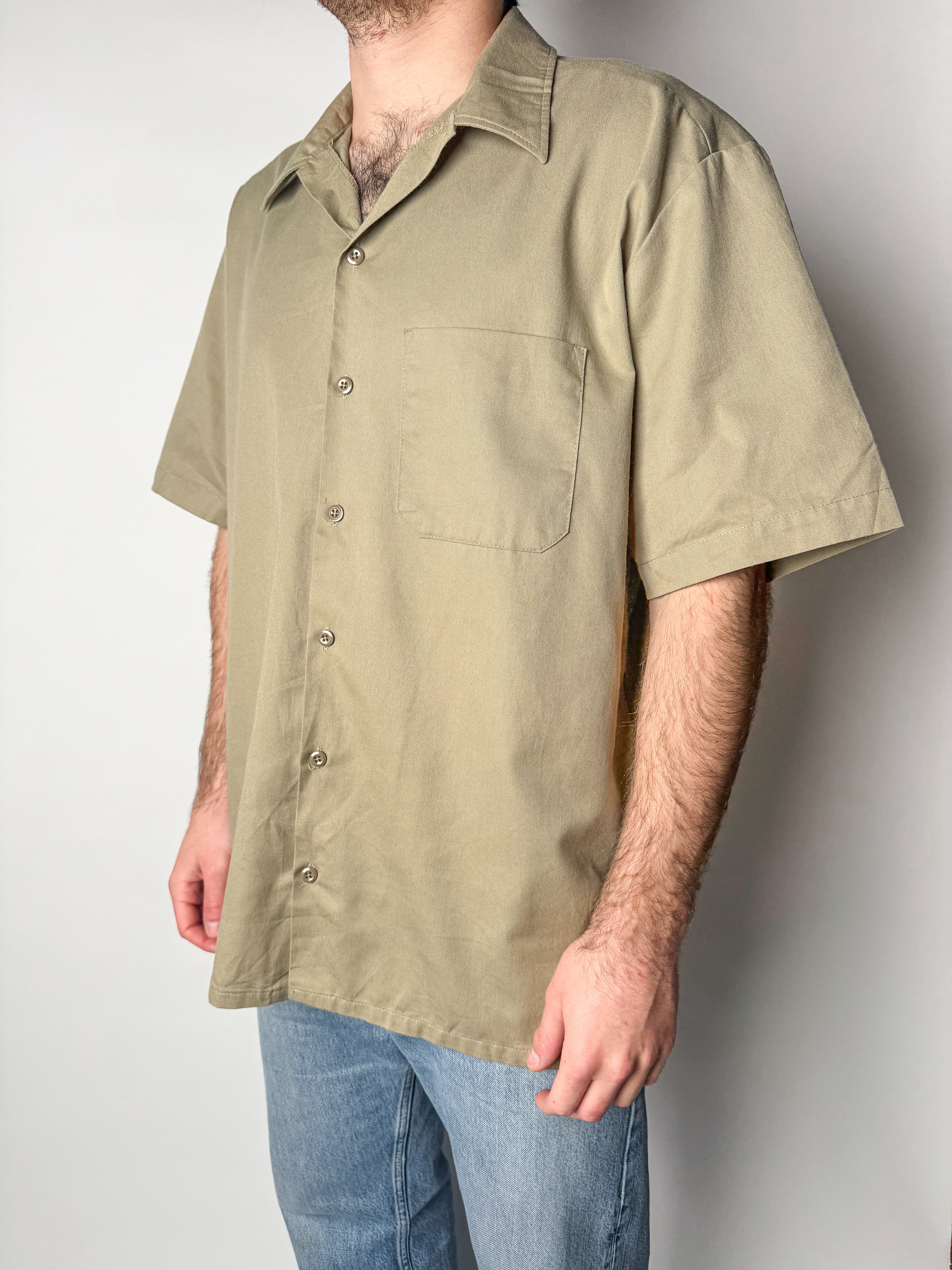 חולצה מכופתרת חאקי Dickies (XL)