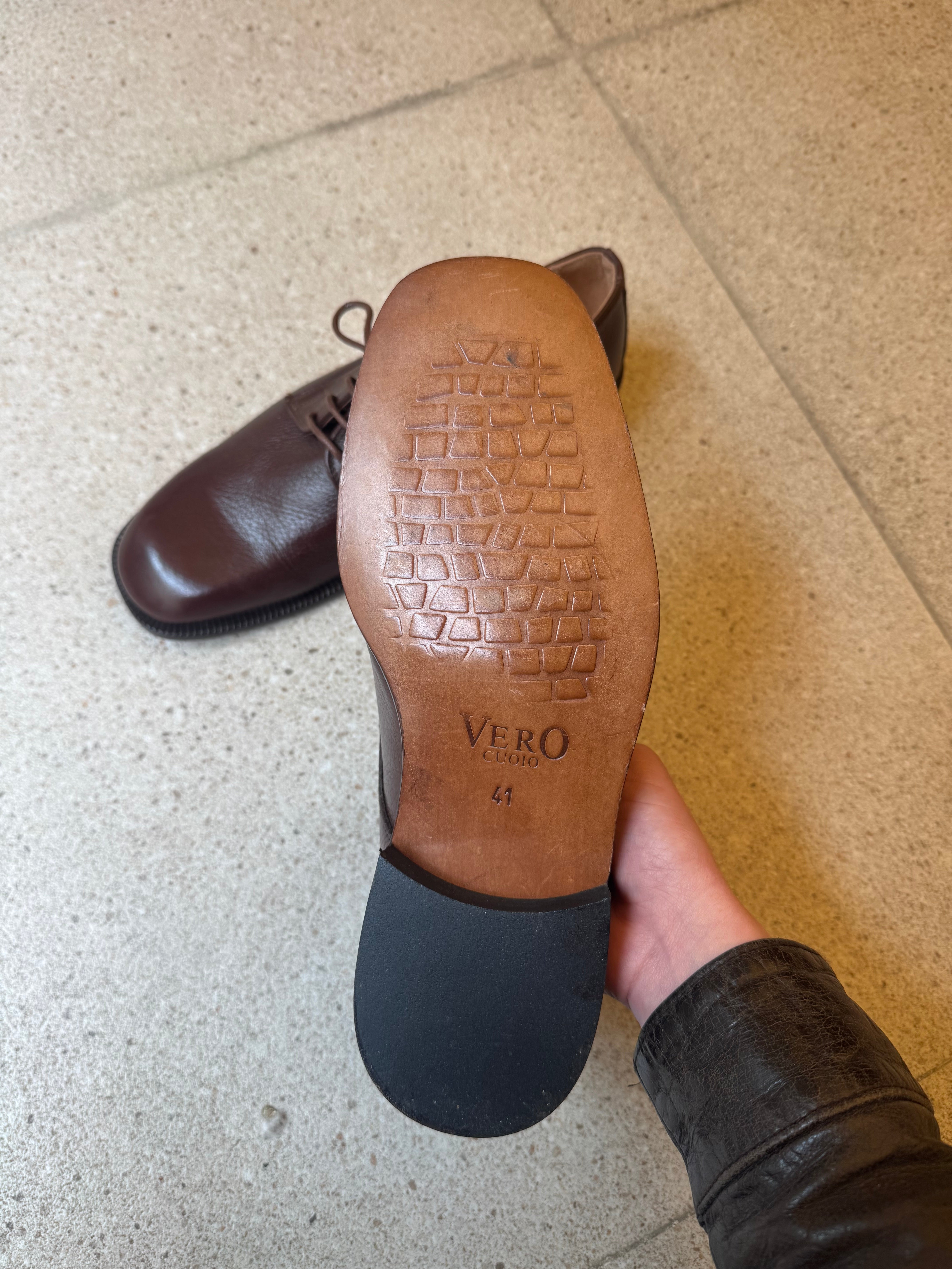 נעלי אוקספורד חומות מעור (41)