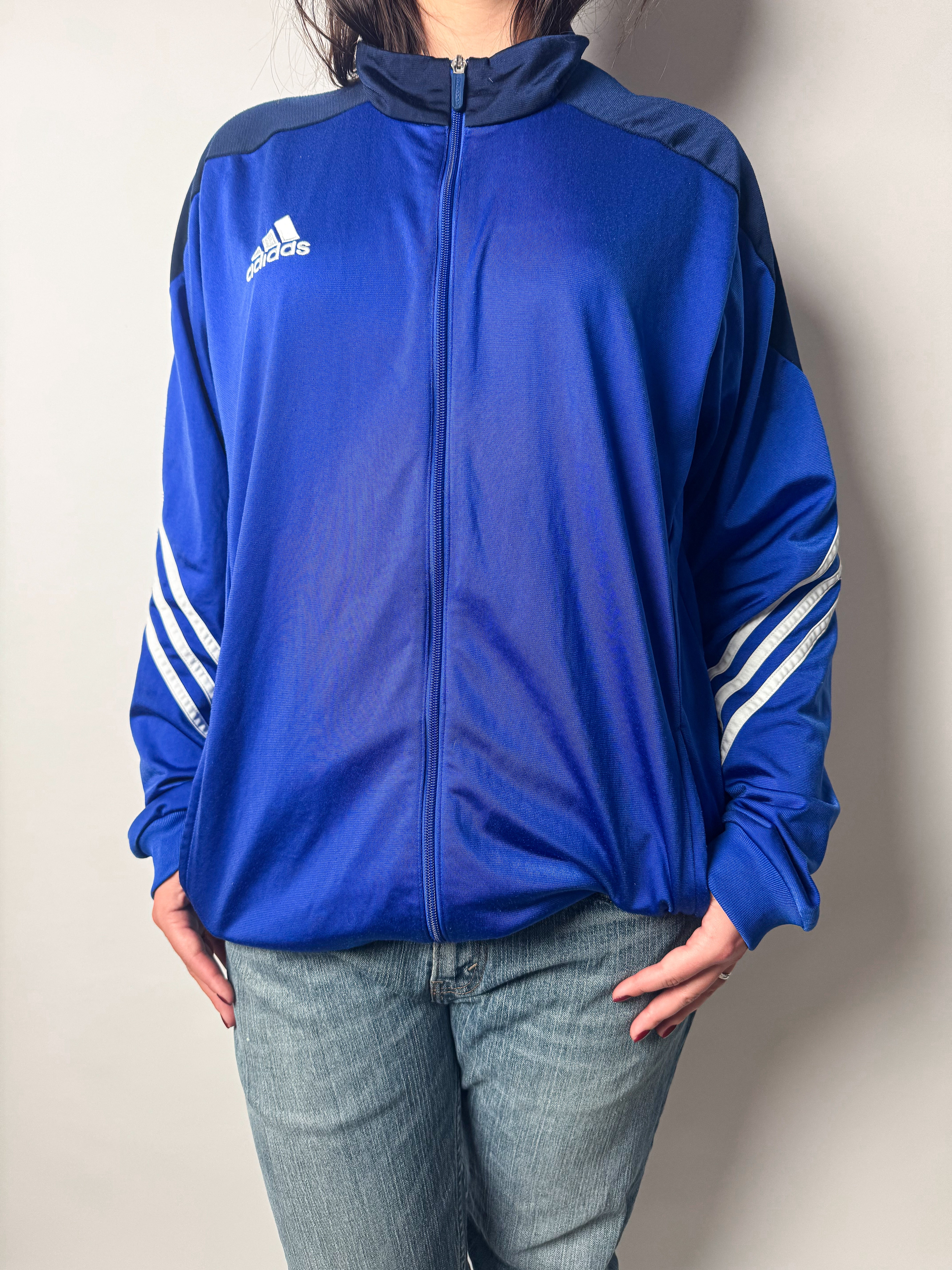 ג׳קט ספורט כחול Adidas (XL)