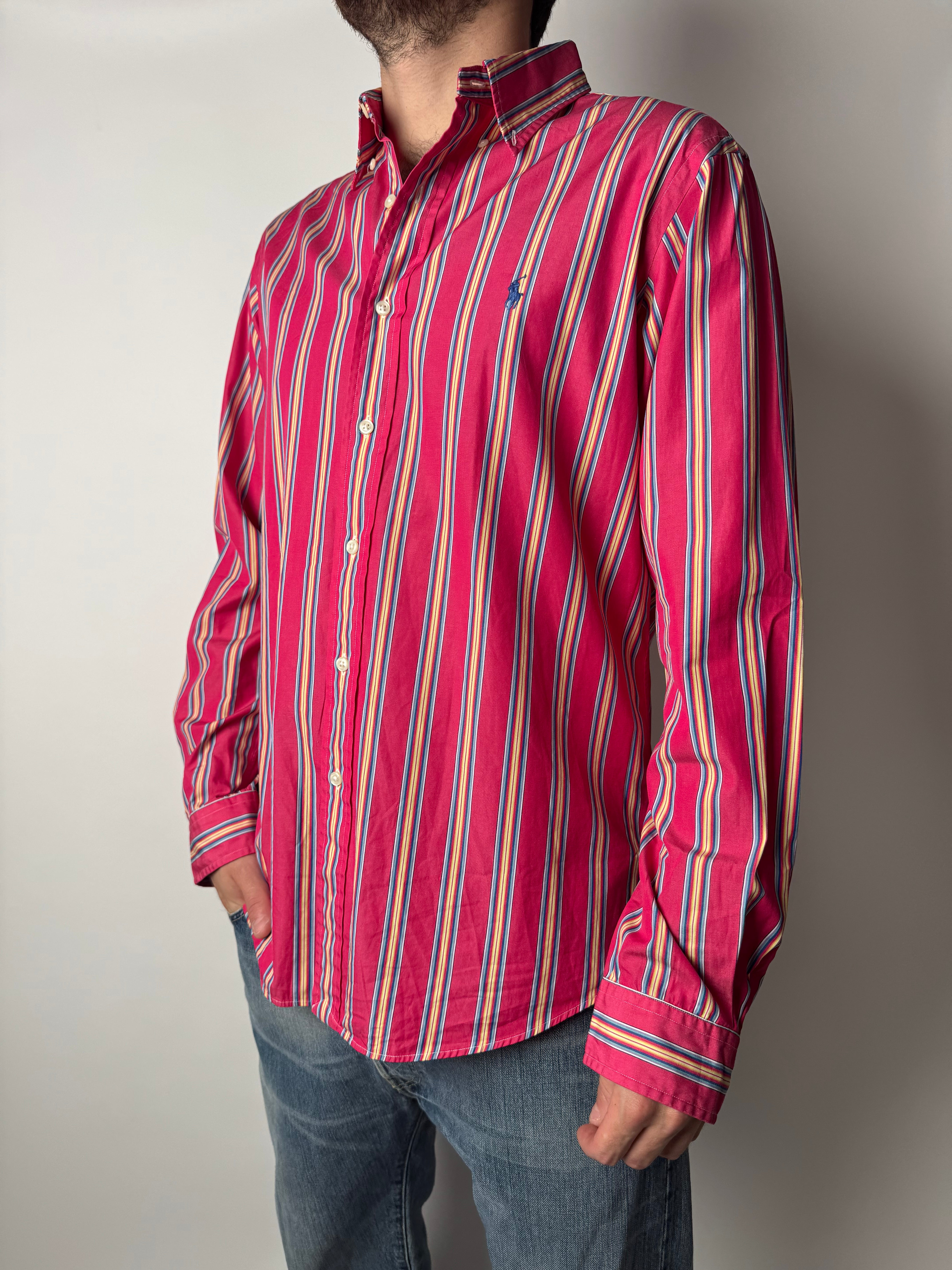 חולצה מכופתרת פסים Polo Ralph Lauren (L)