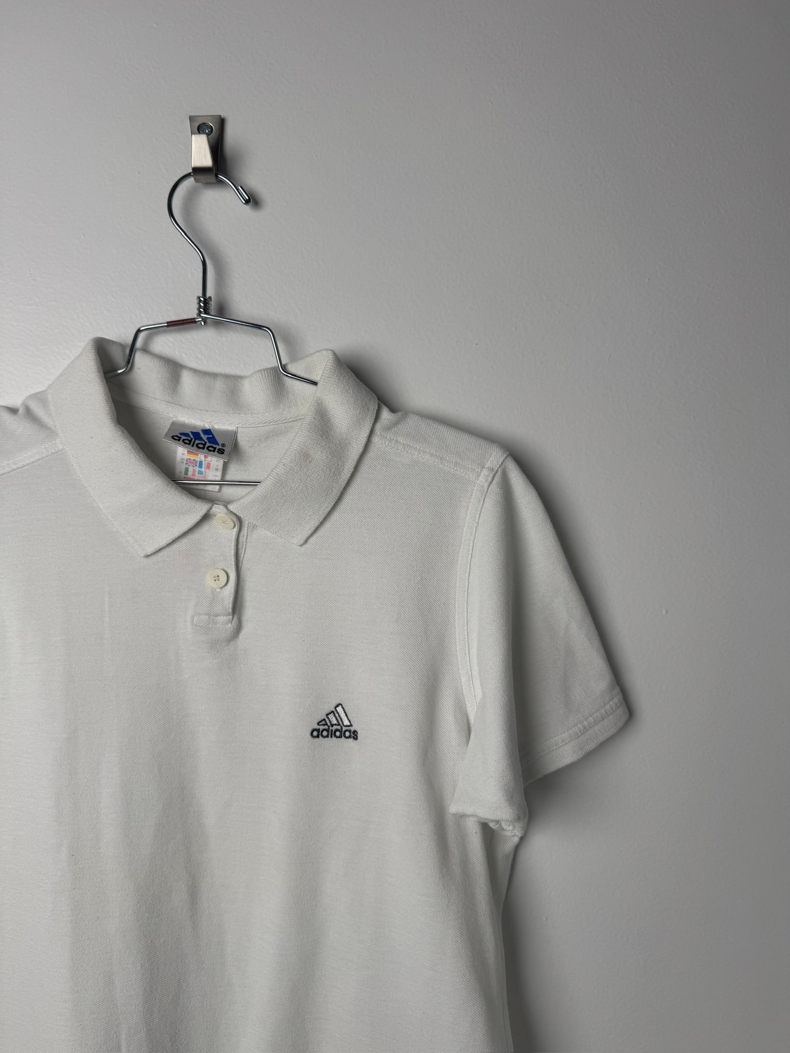 חולצת פולו לבנה Adidas 1999 (M)