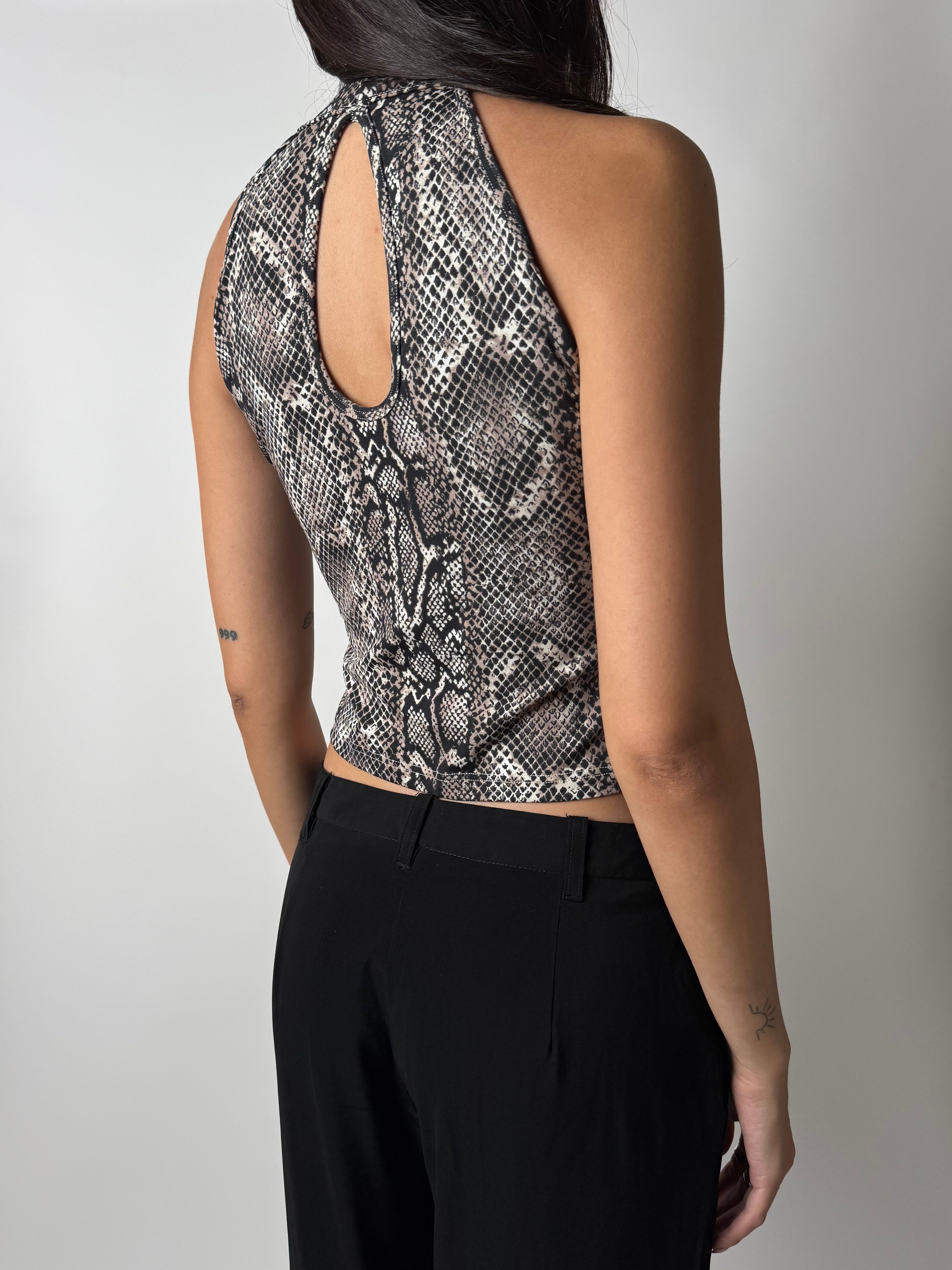 גופיה בהדפס נחש (S)