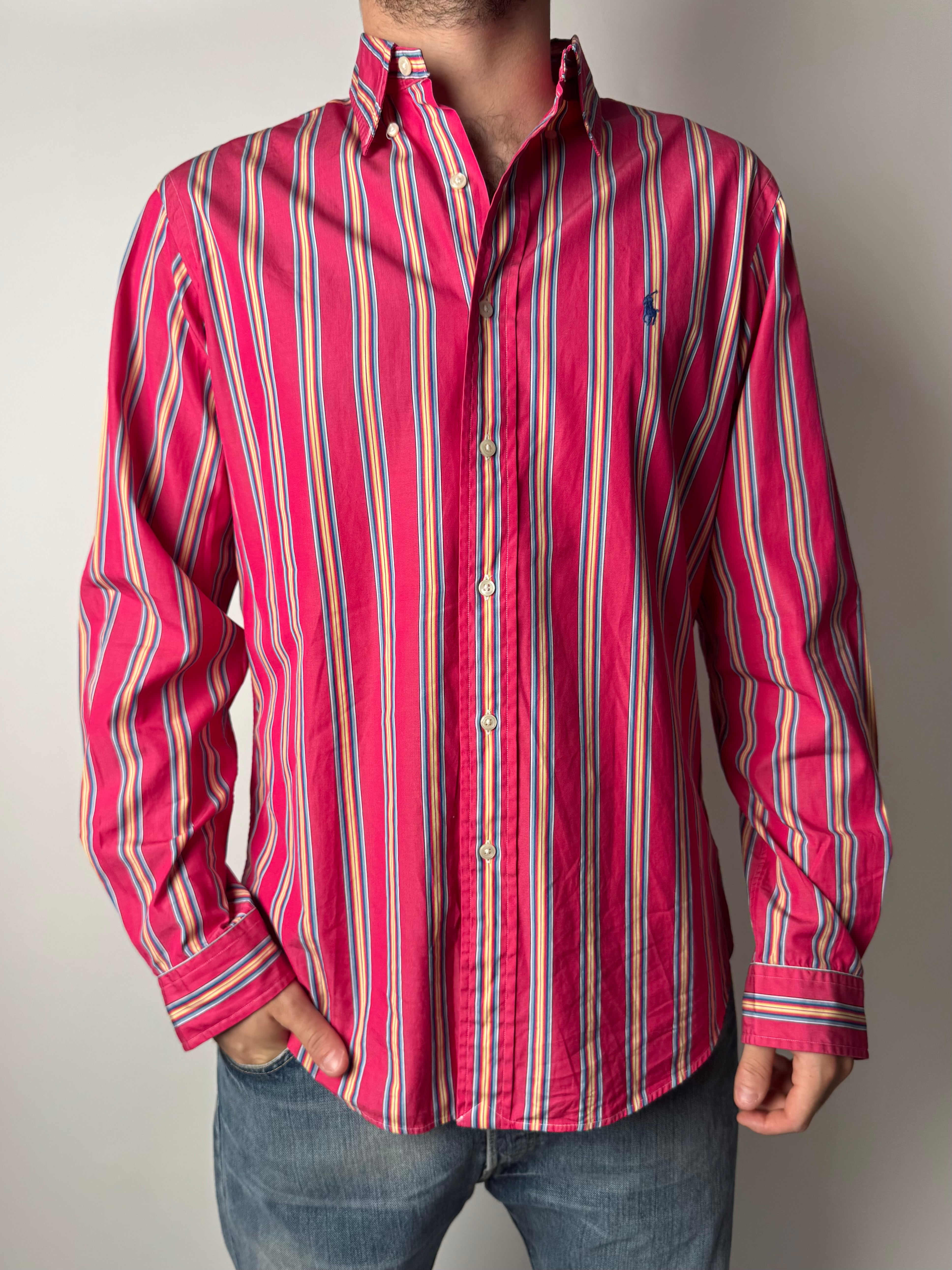 חולצה מכופתרת פסים Polo Ralph Lauren (L)