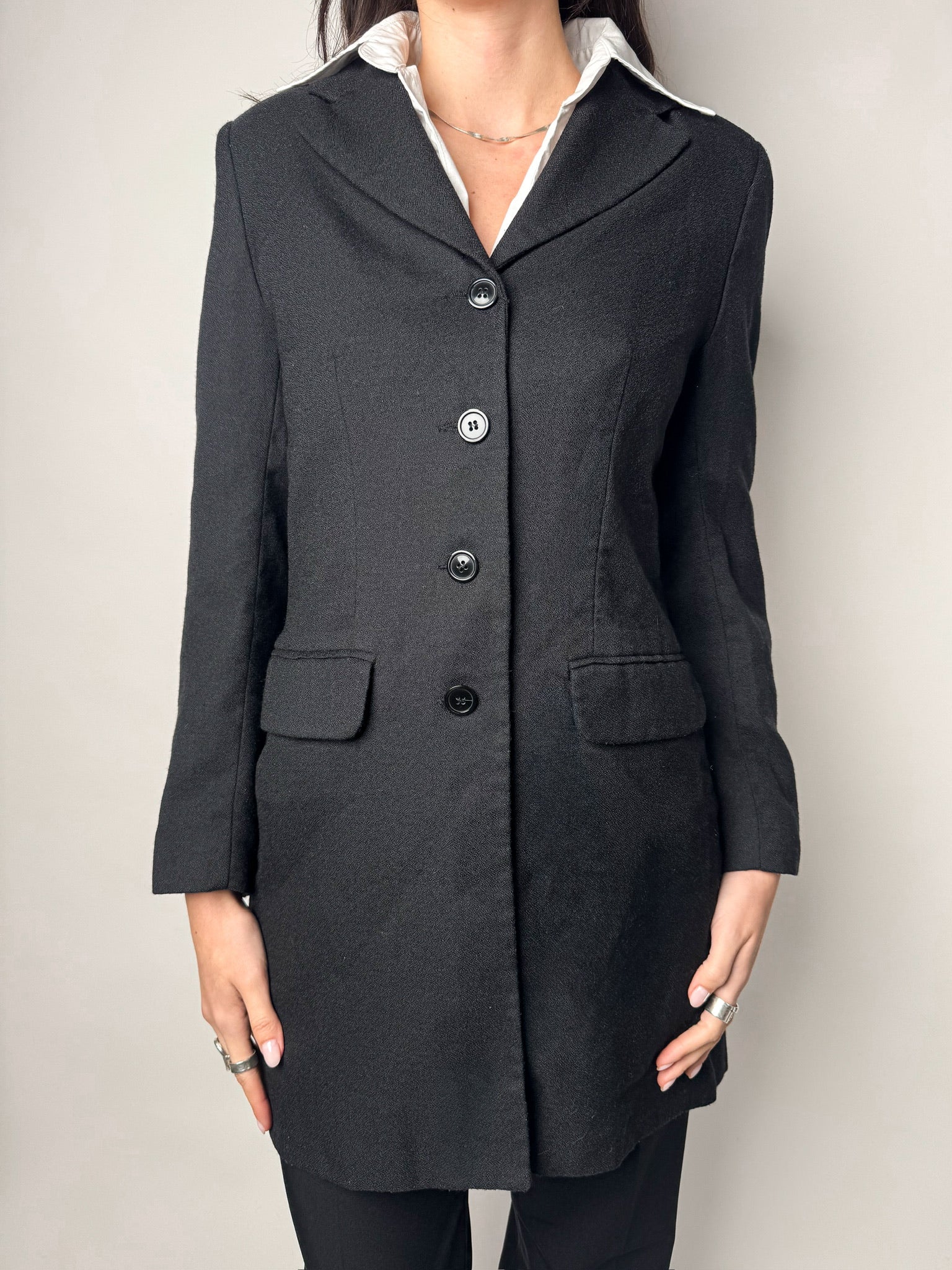 מעיל מחויט ארוך (S-M)