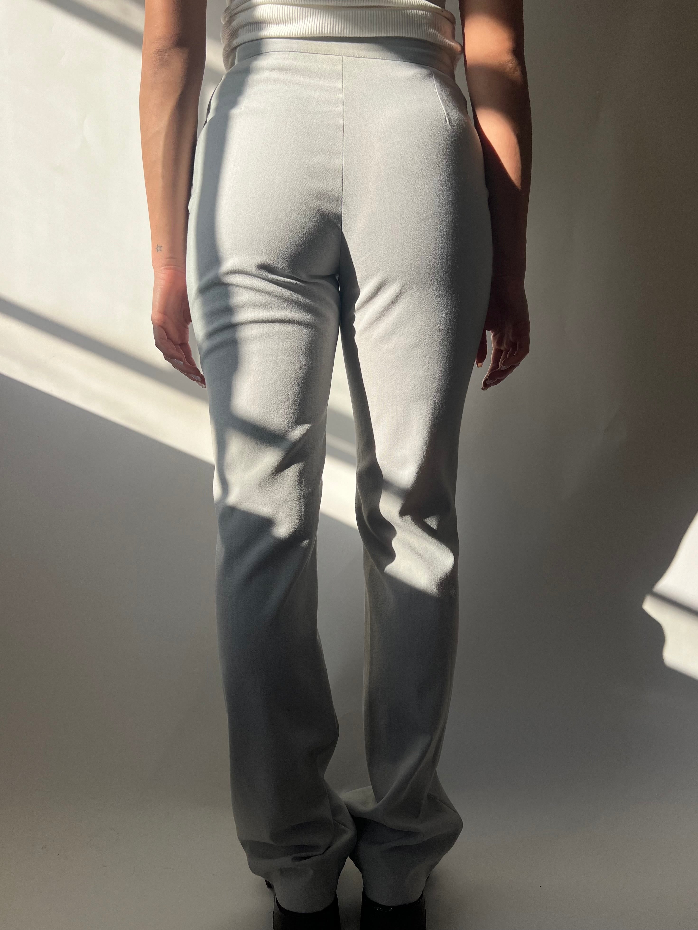 מכנסיים מחויטים אפורים (38)