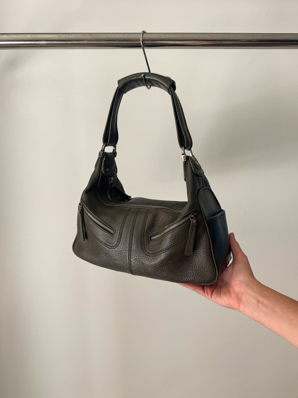 תיק כתף ירוק זית Tod's