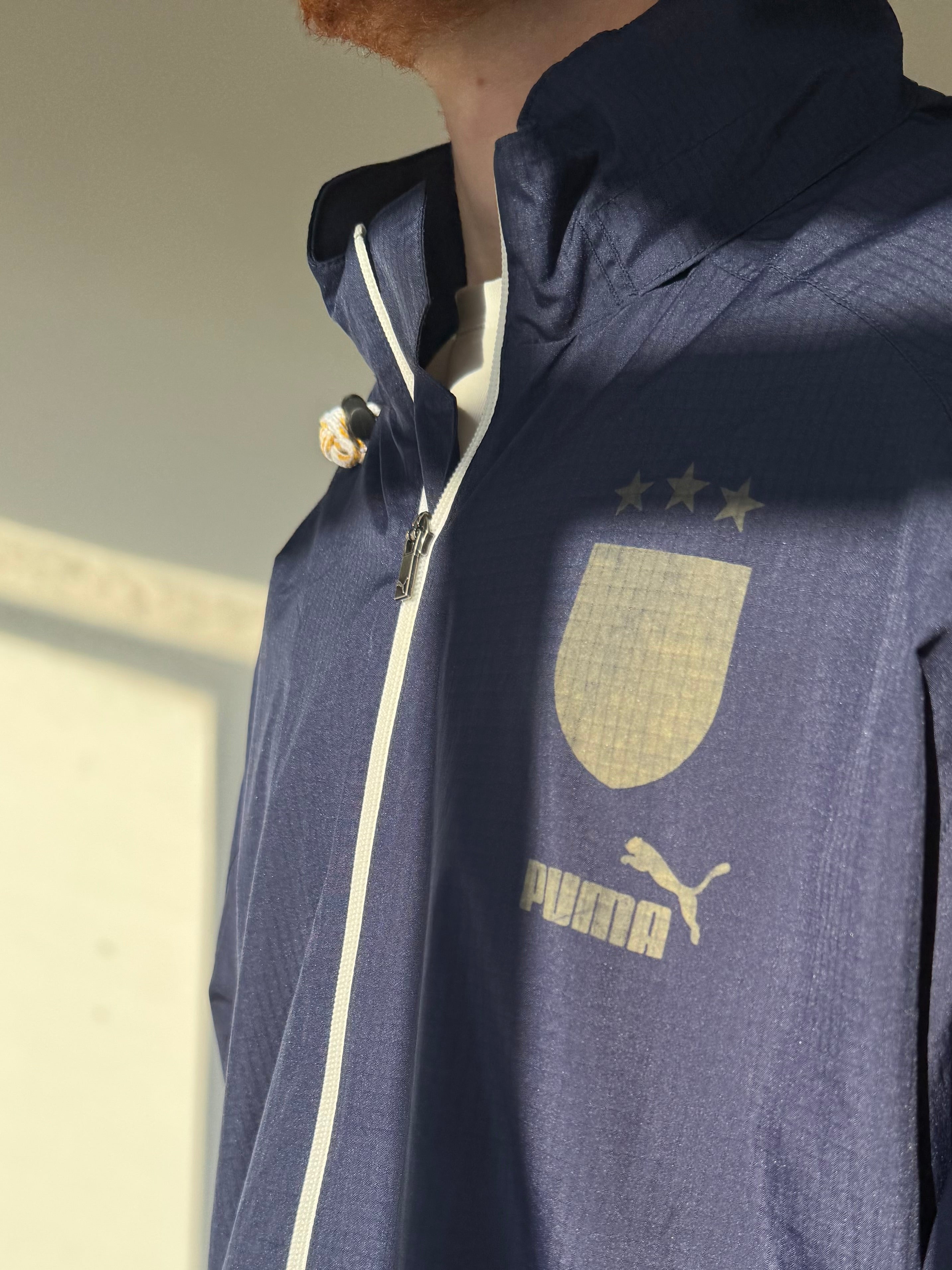 מעיל רוח כחול Puma (L)