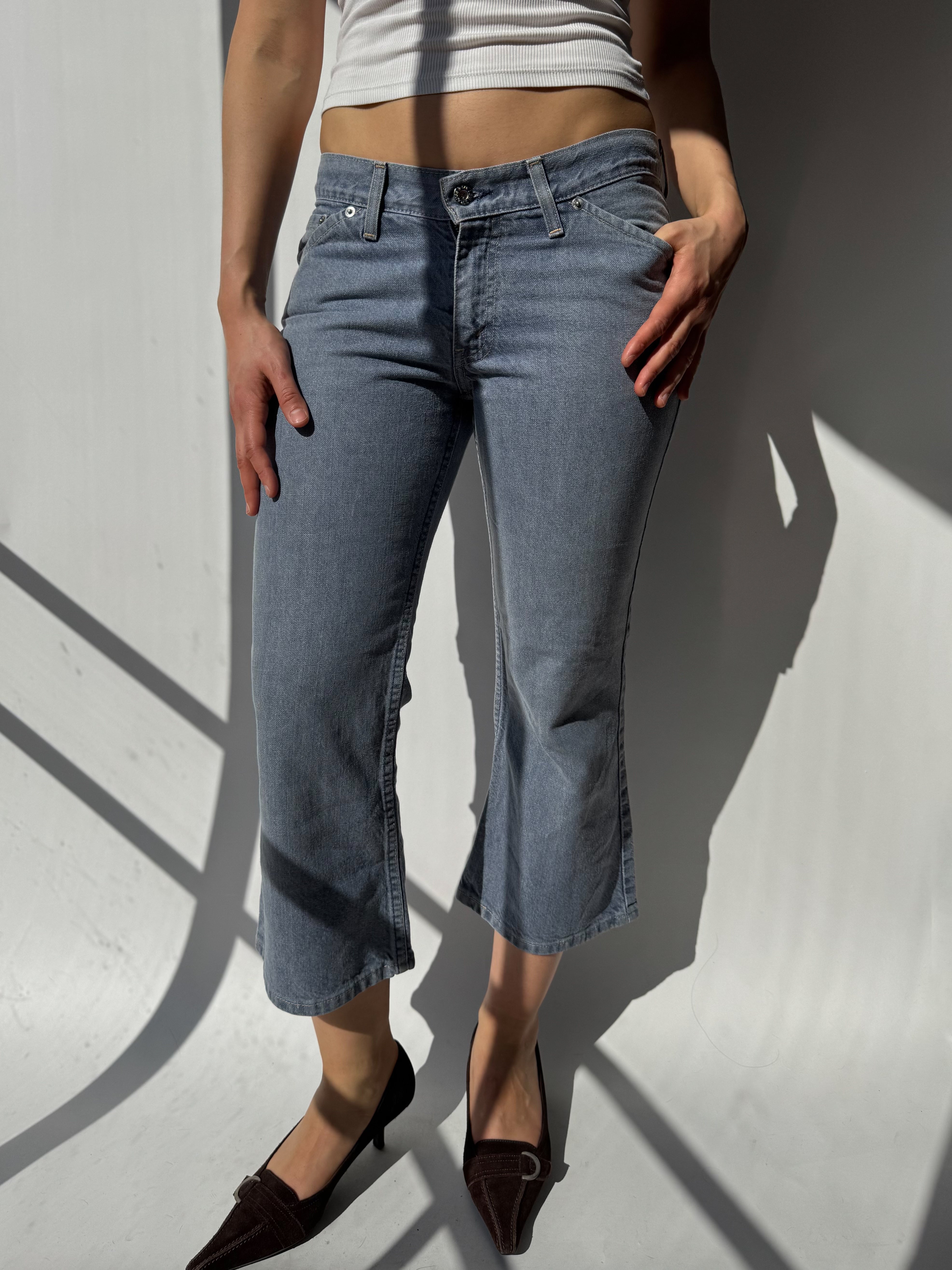 ג׳ינס 3/4 בגזרה נמוכה (38)