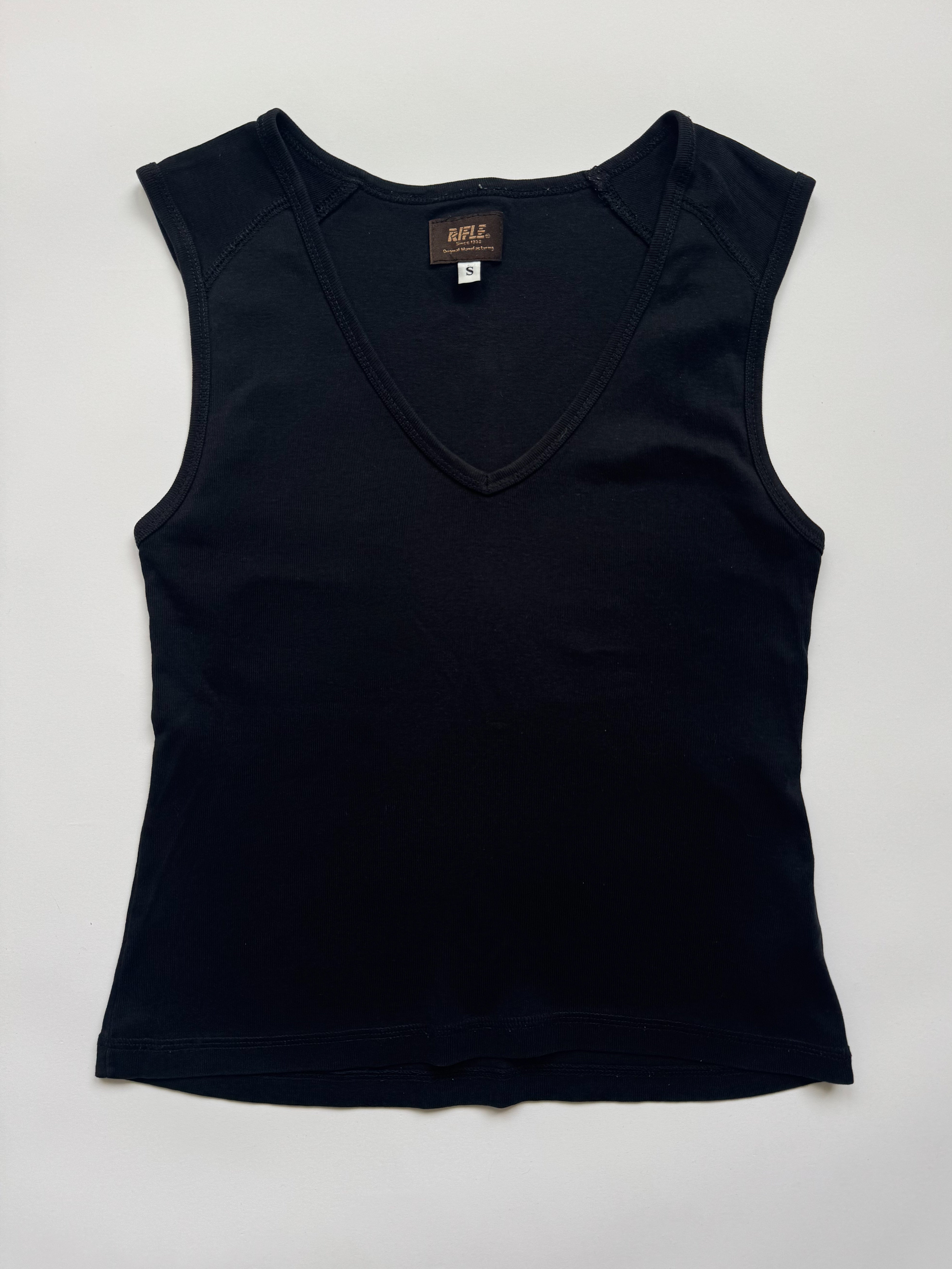 גופיית כותנה שחורה Rifle (S)