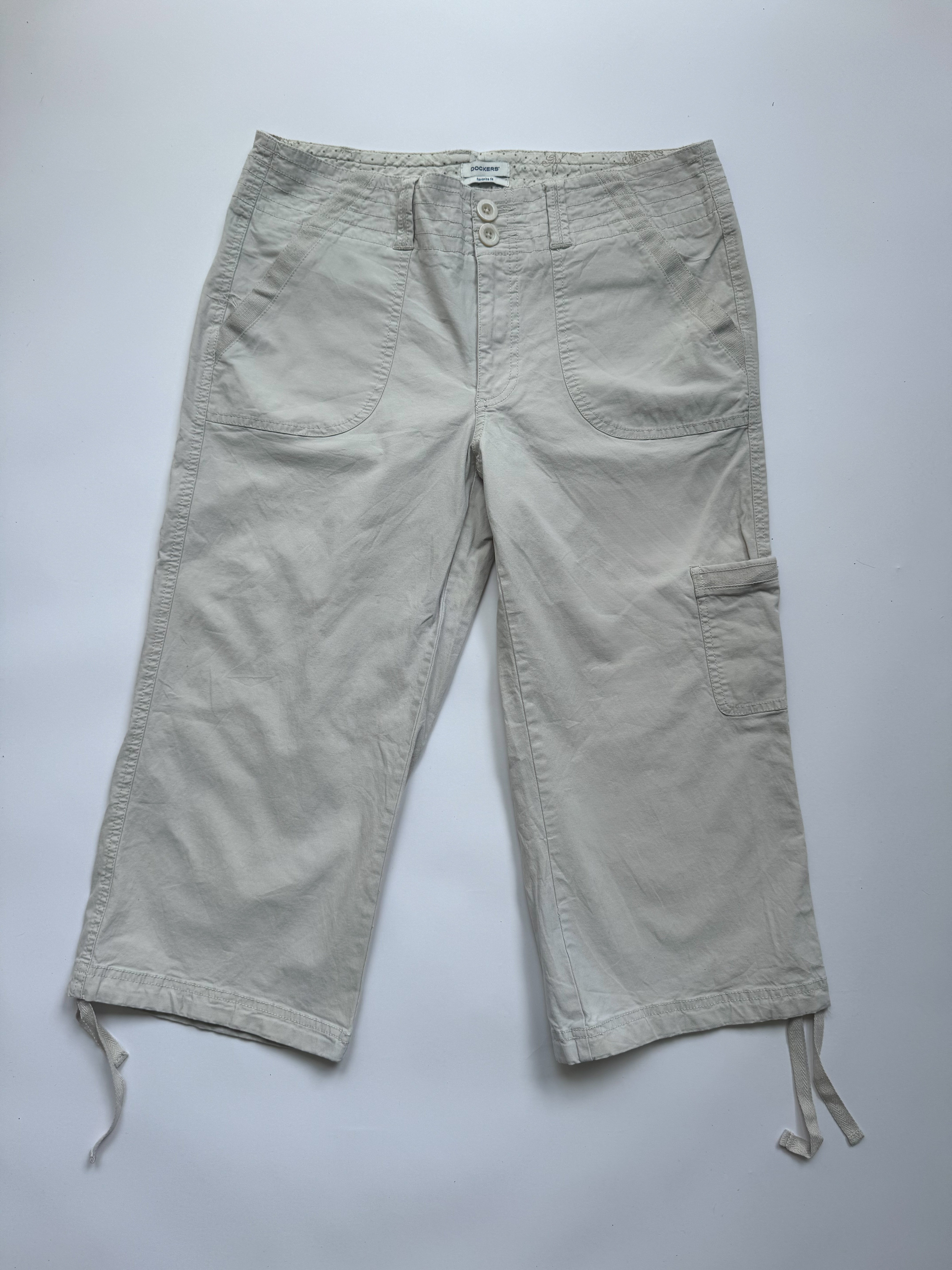 מכנסי קפרי דגמ״ח אוף ווייט (40)