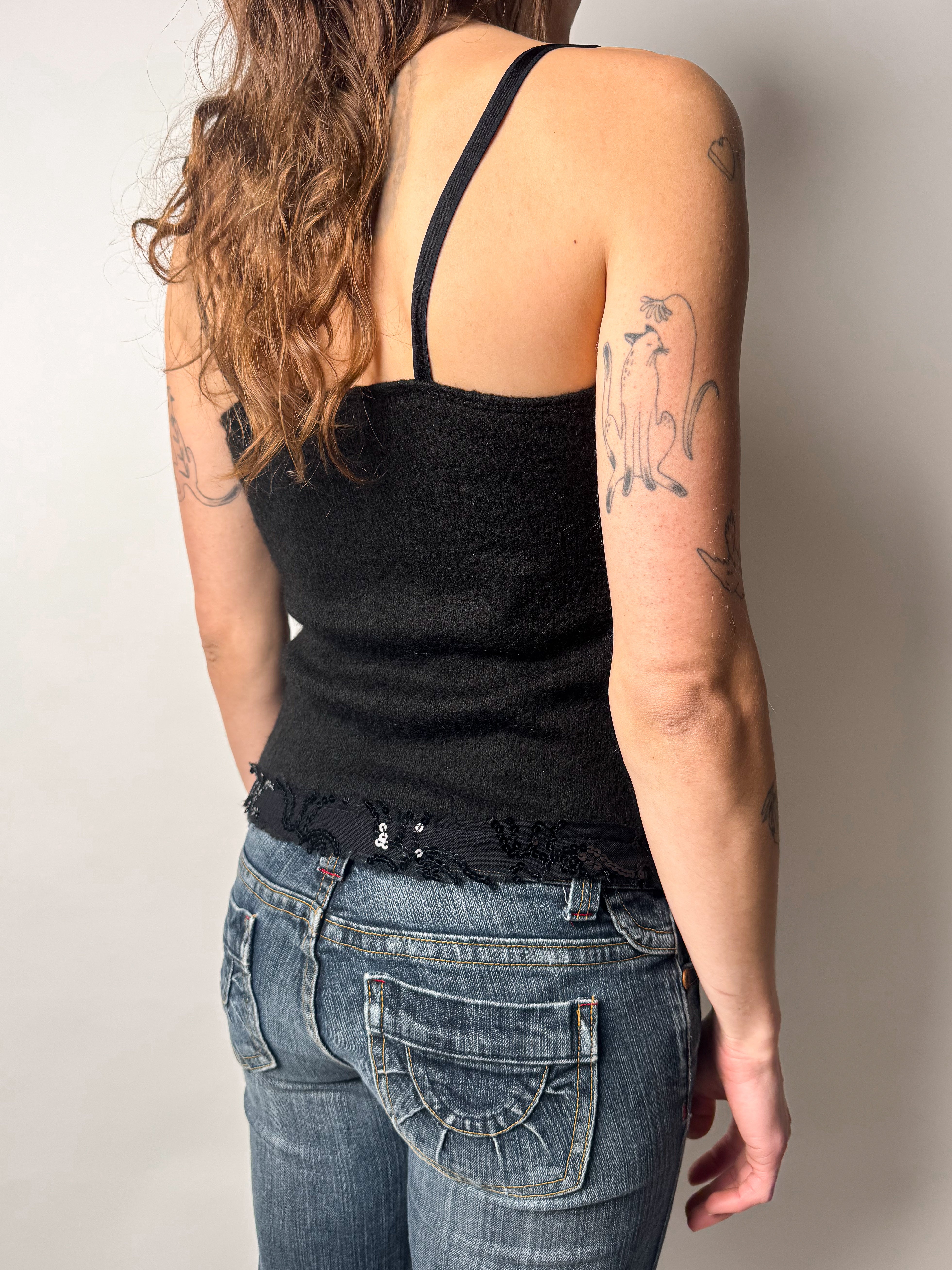 גופיית צמר ופייטים (XS)