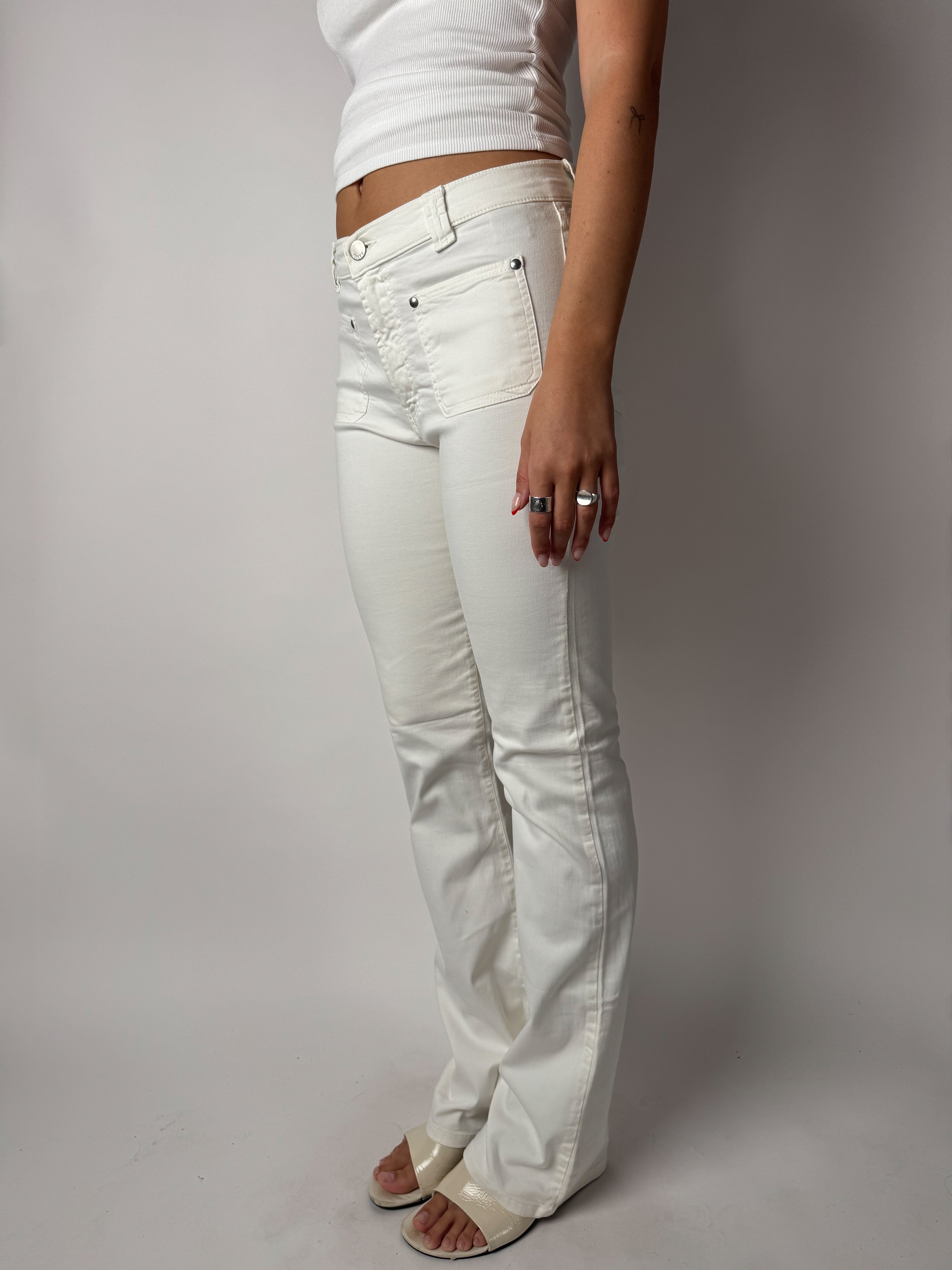 ג׳ינס לבן בגזרה מתרחבת Miss Sixty (36)