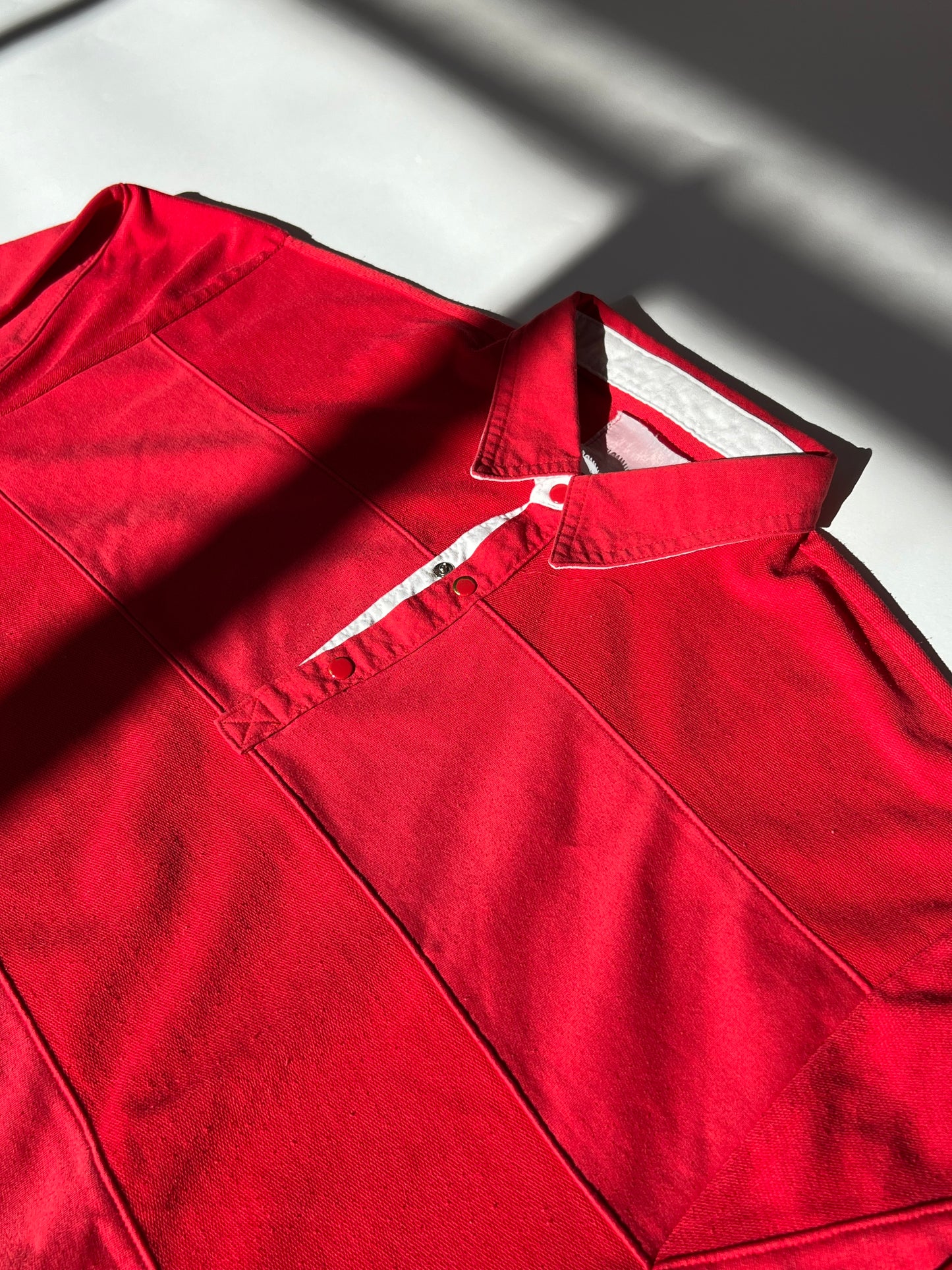 חולצת פולו ארוכה אדומה (M)