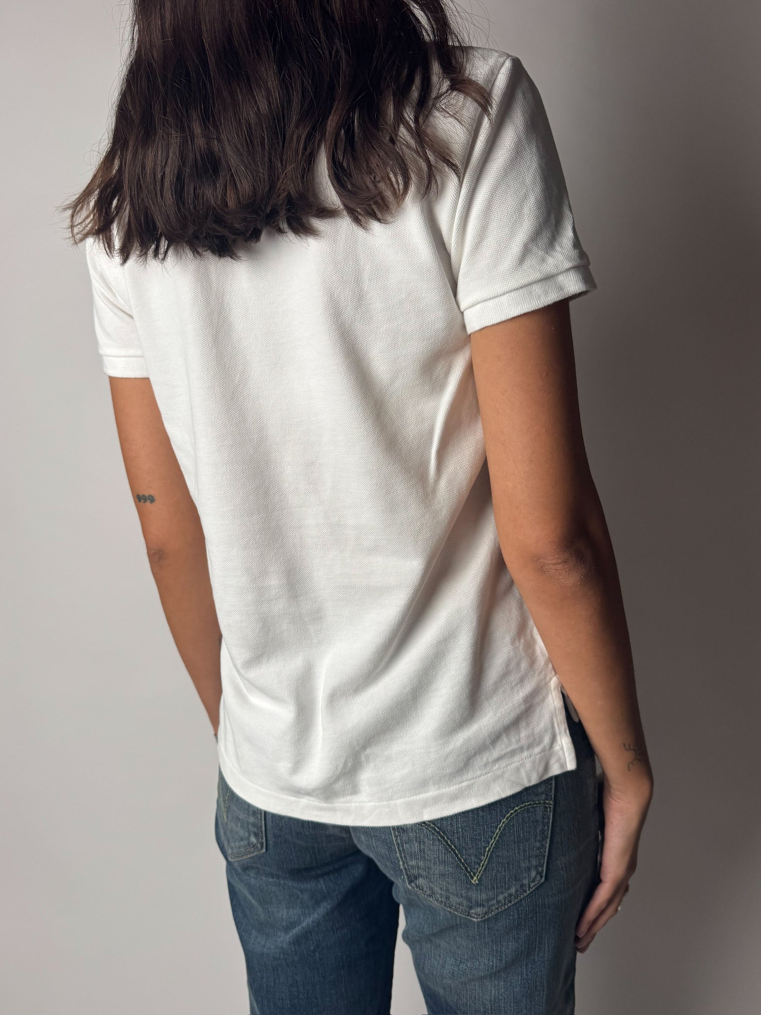חולצת פולו לבנה Ralph Lauren (XS)
