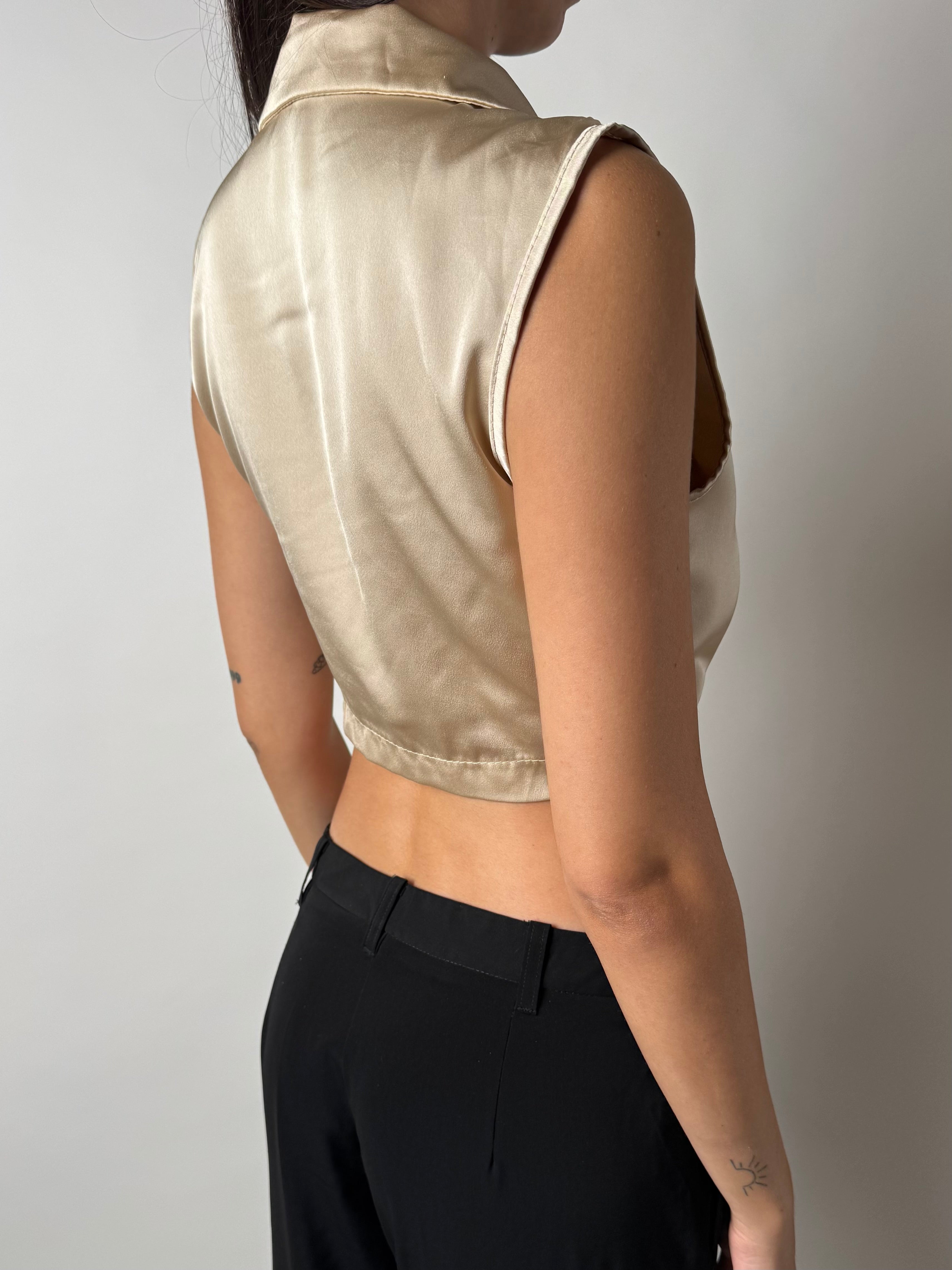 גופיית קשירה מבריקה (S)