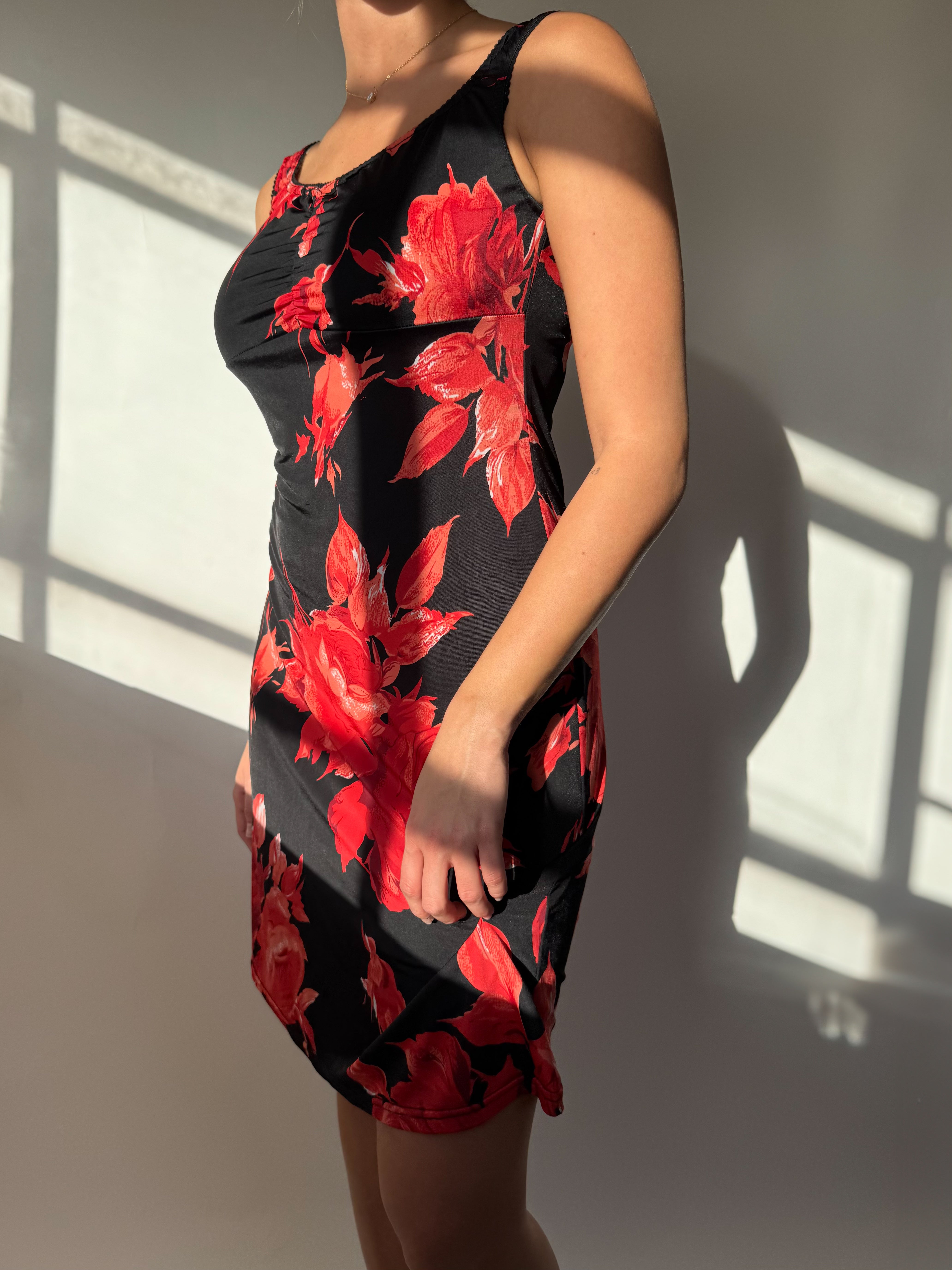 שמלת מיני פרחונית (M)