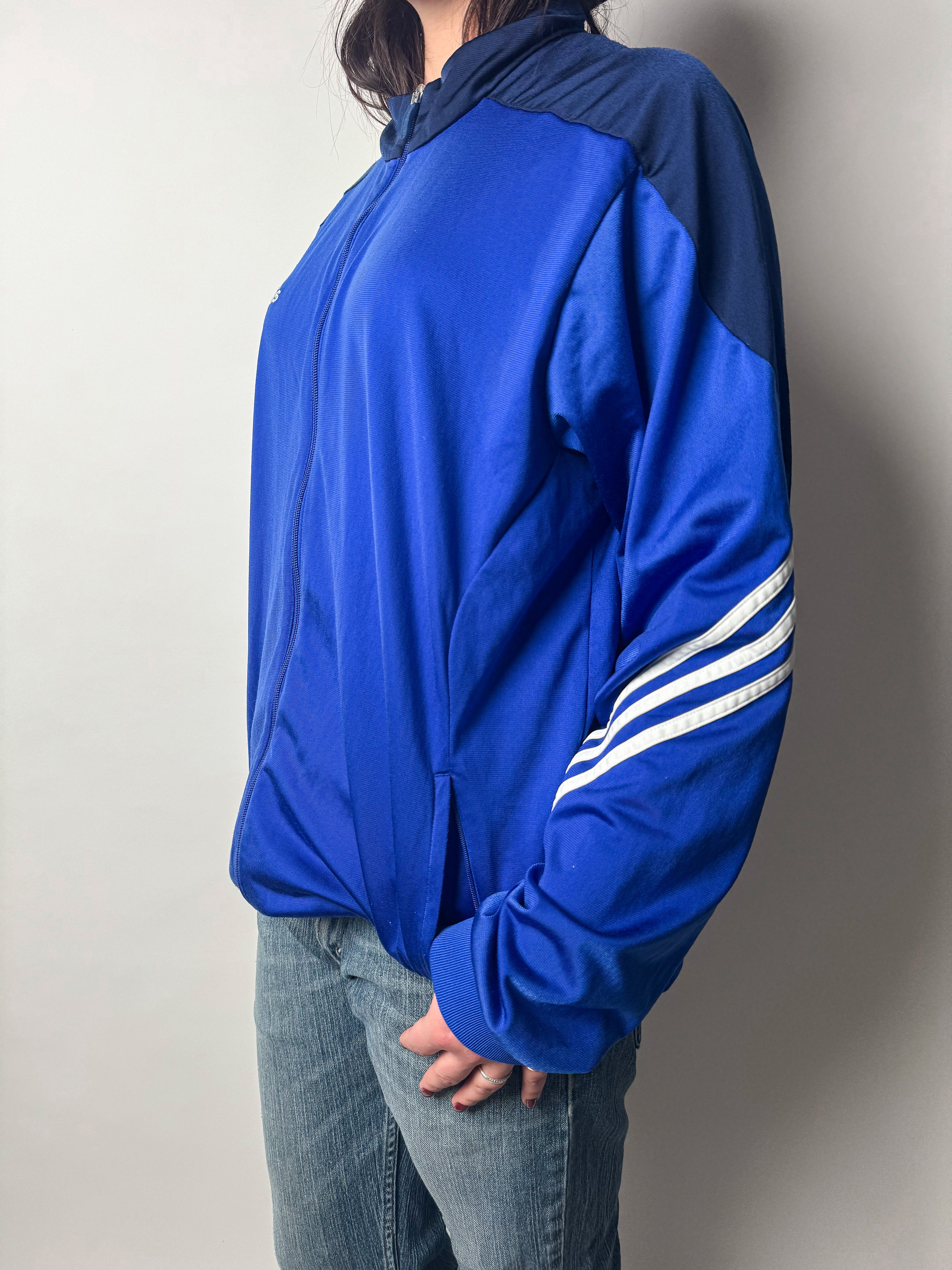 ג׳קט ספורט כחול Adidas (XL)