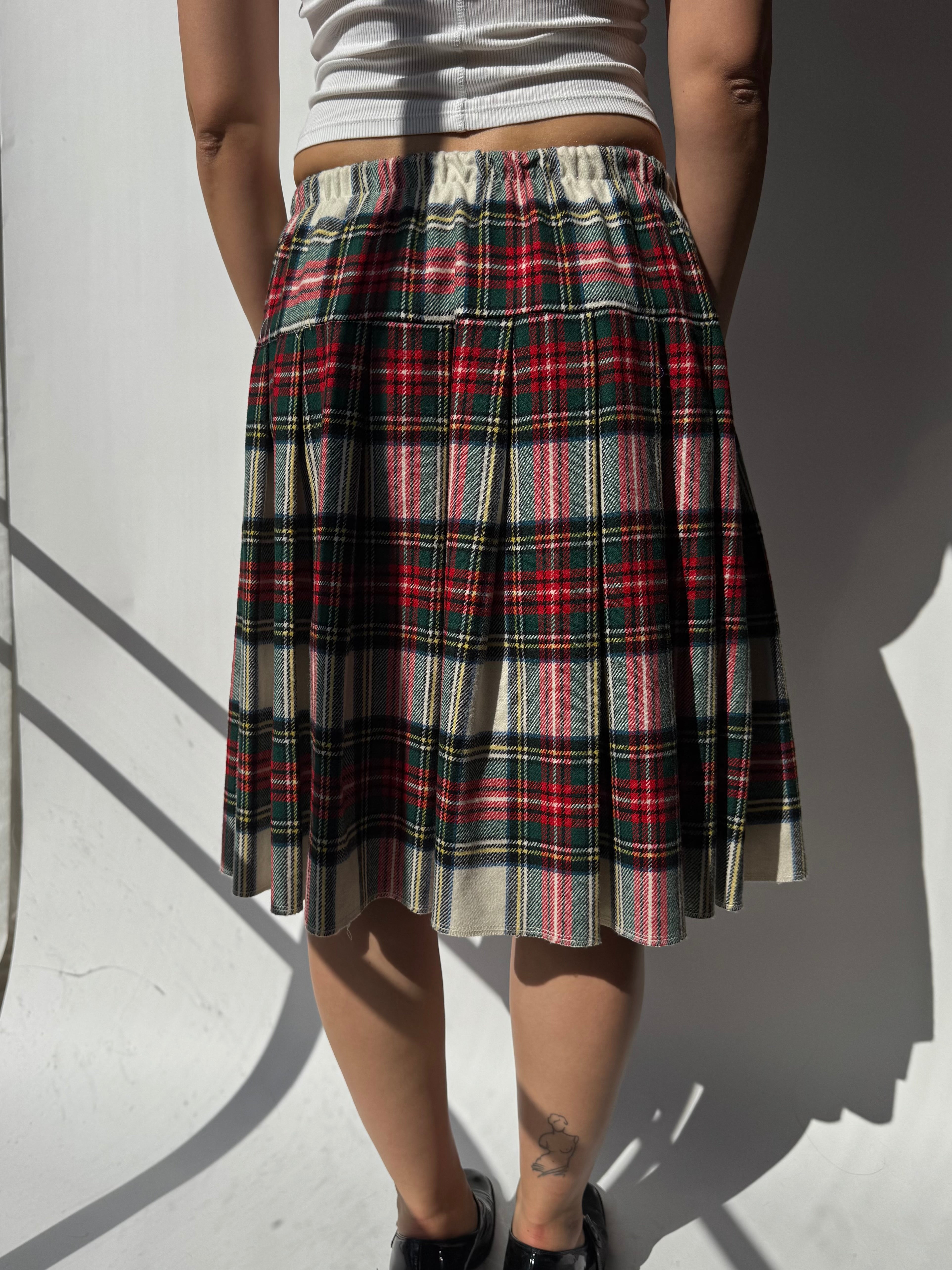 חצאית מעטפת משבצות (40)