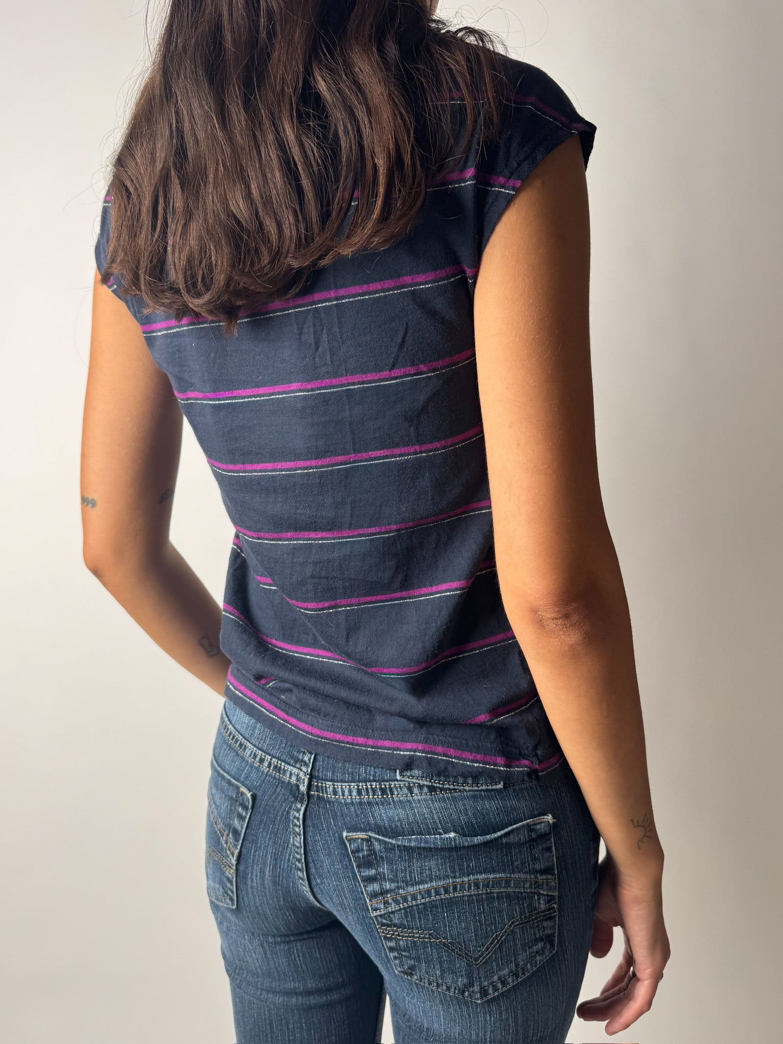 טי שירט פסים Lacoste (S)