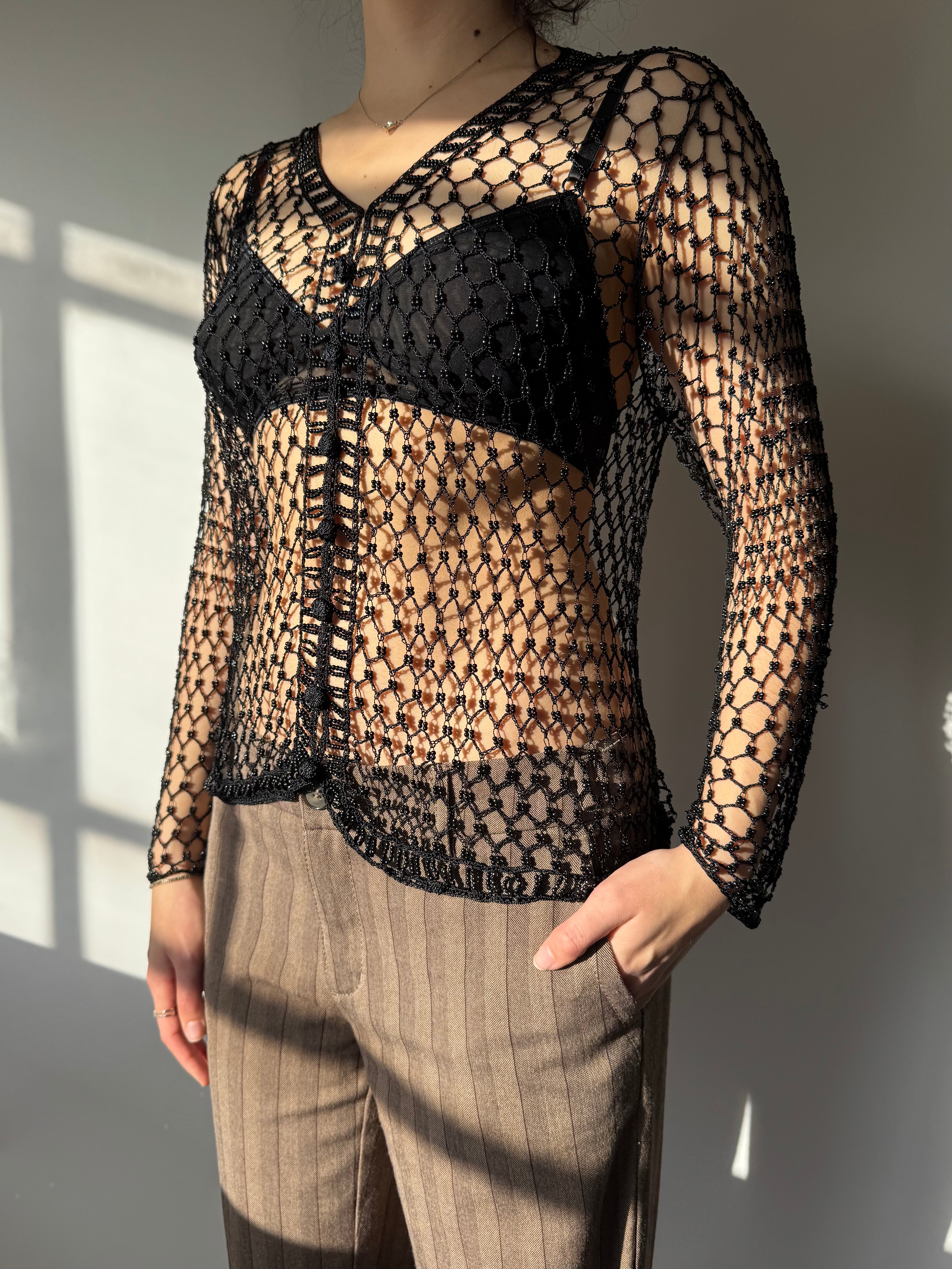 חולצת חרוזים (M)