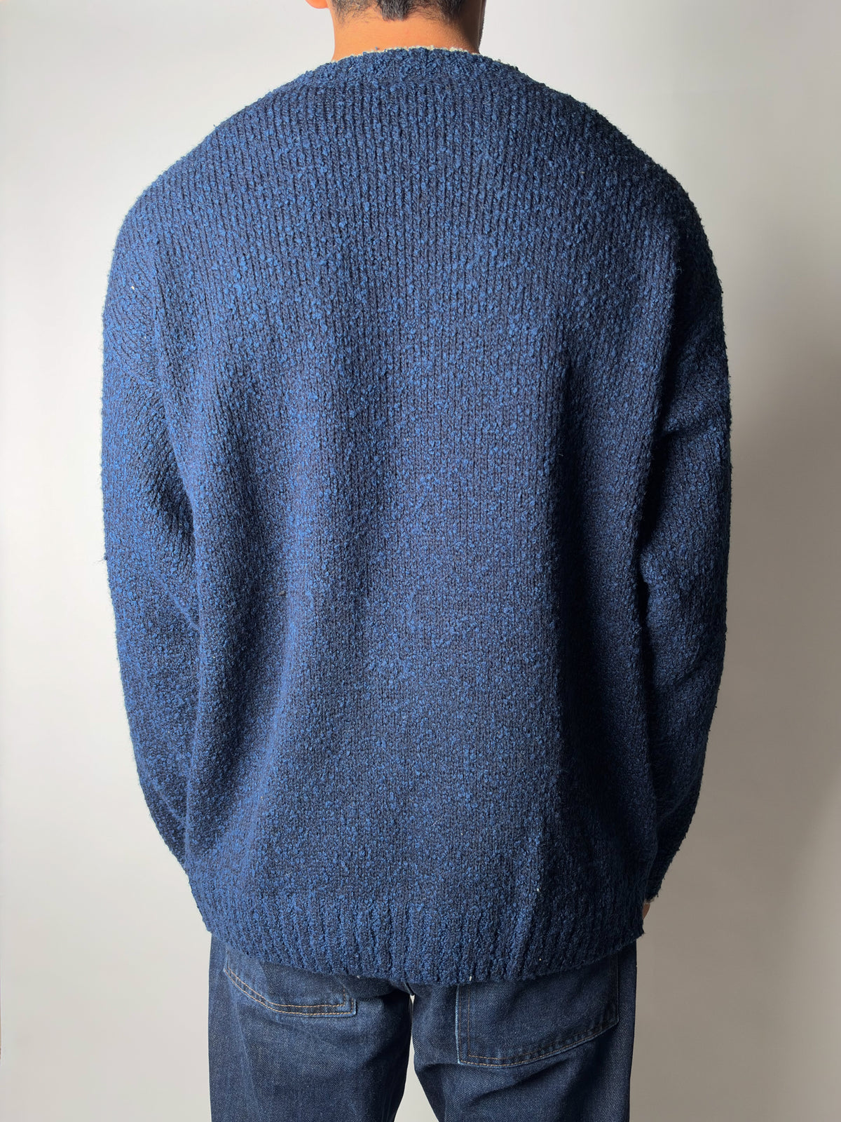 סריג כחול לוגו (L-XL)