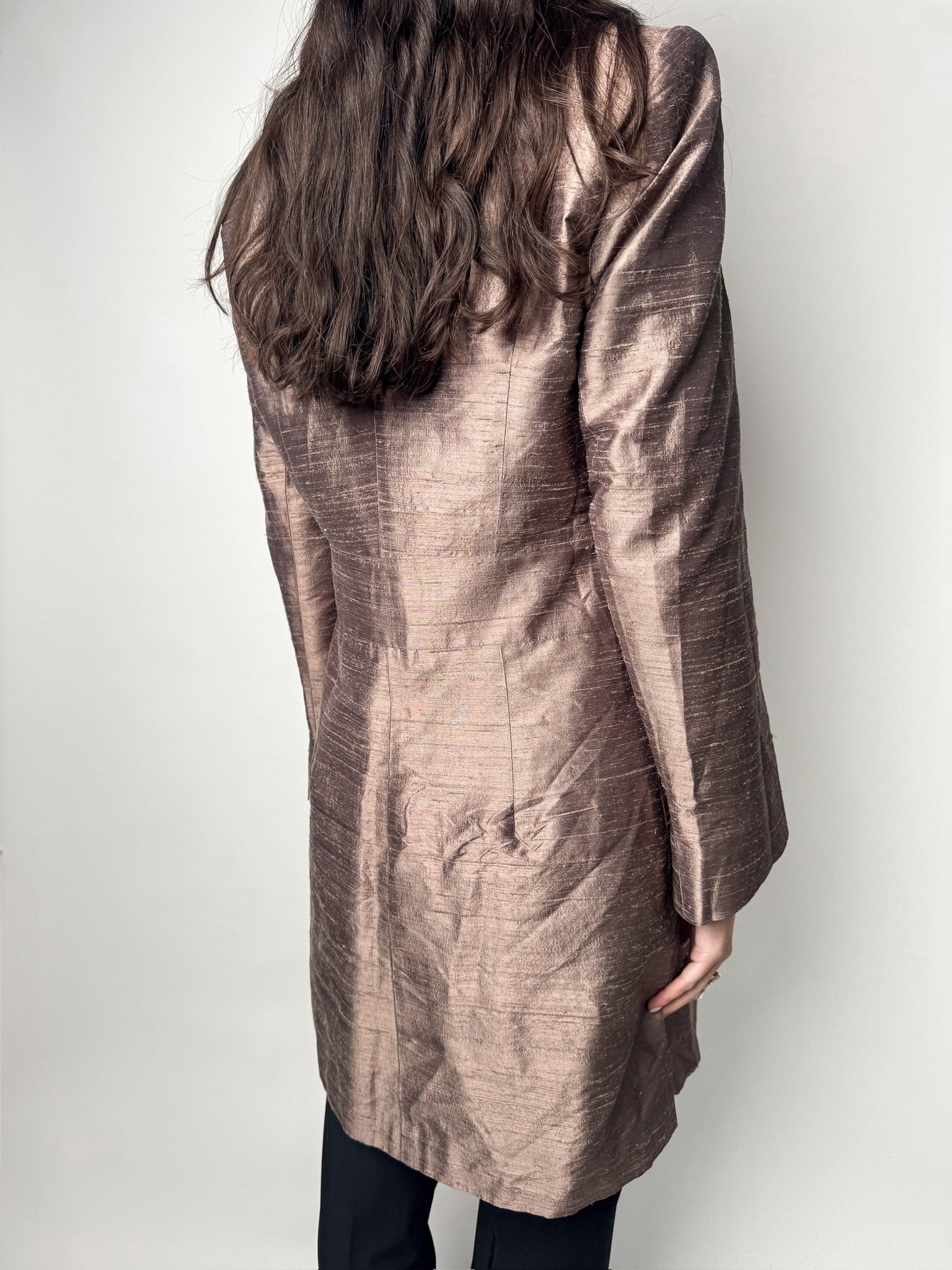 מעיל משי ארוך (S-M)