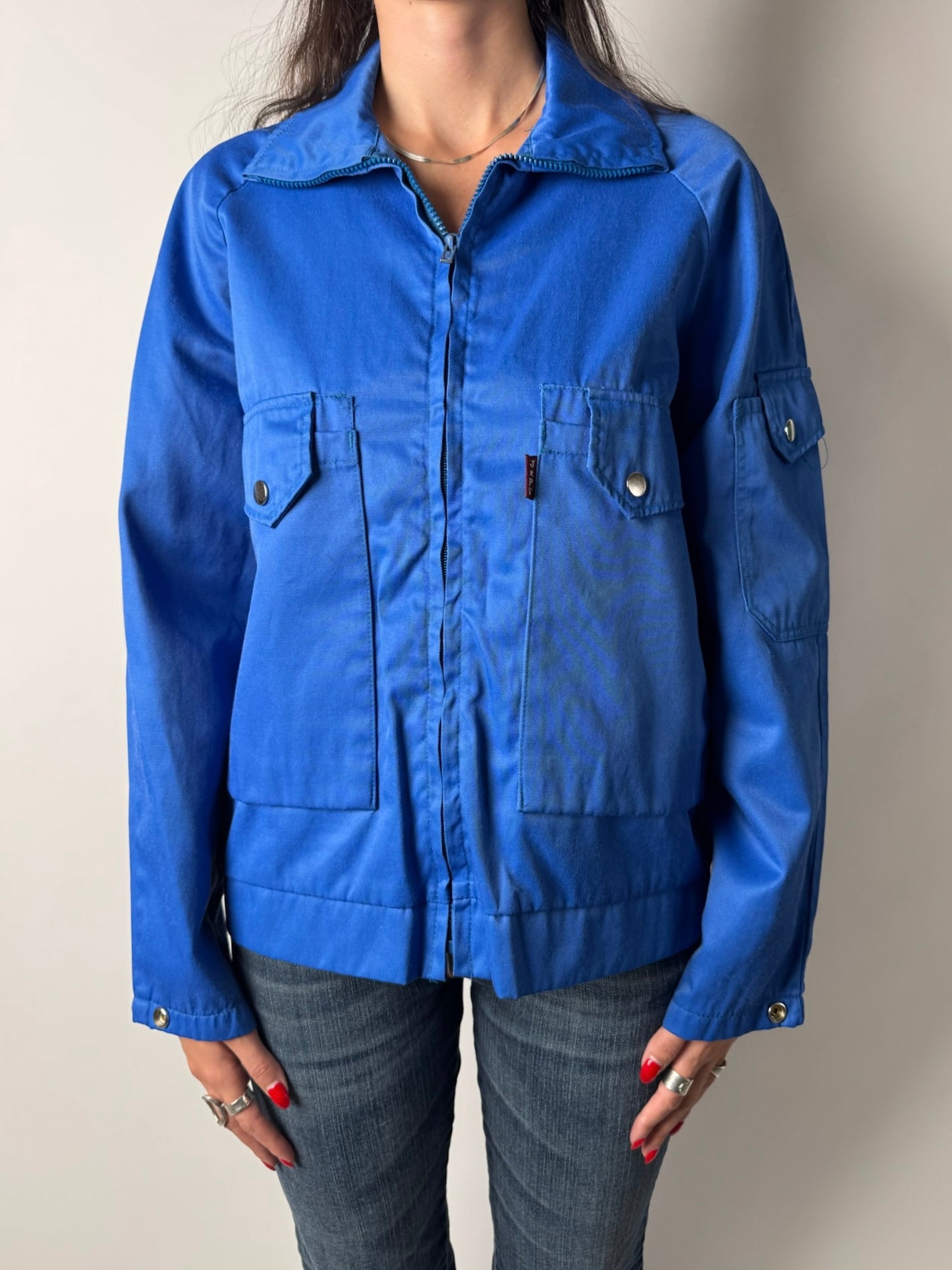 ג׳קט עבודה כחול (M)