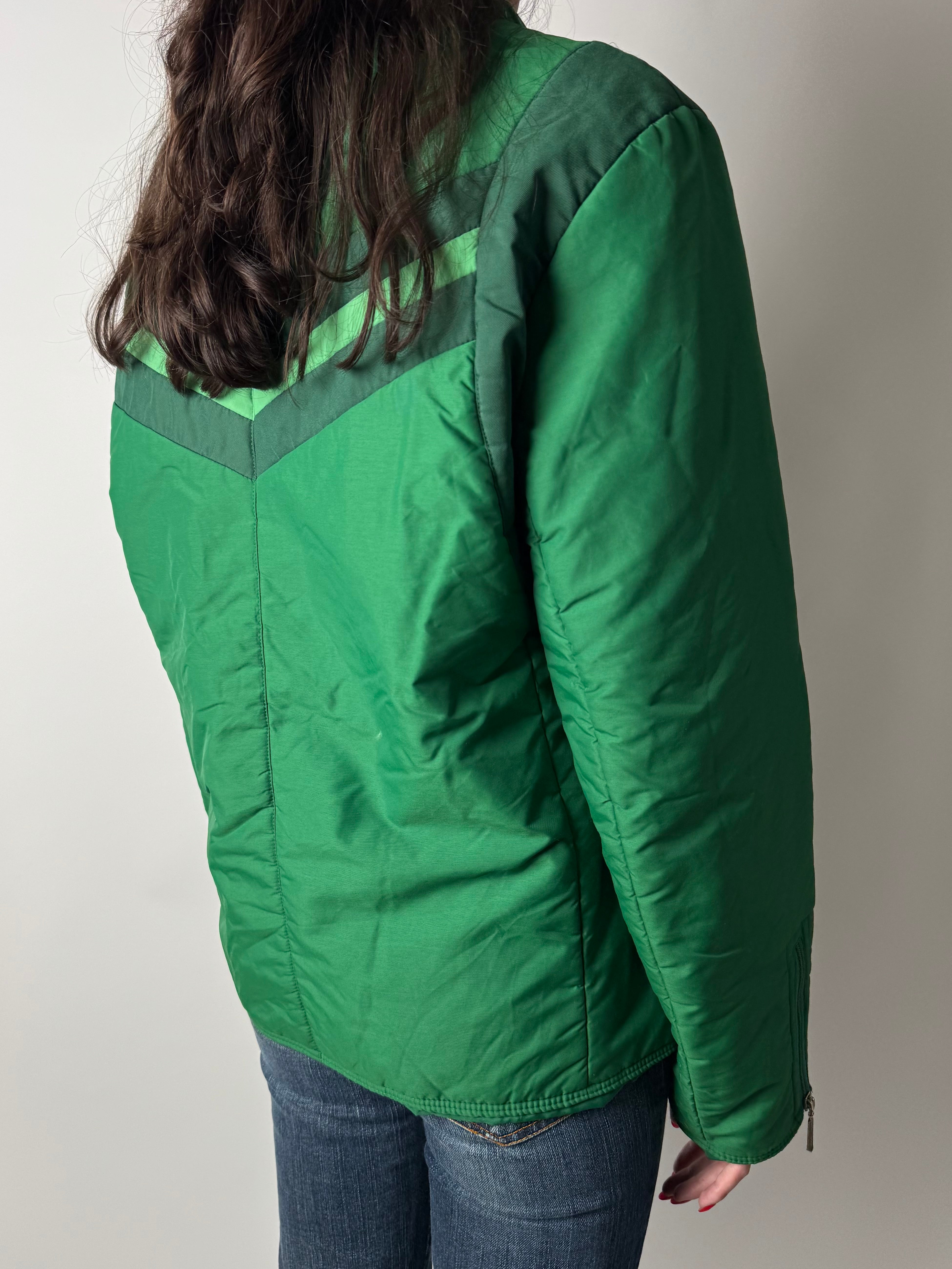 מעיל פוף ירוק (M)