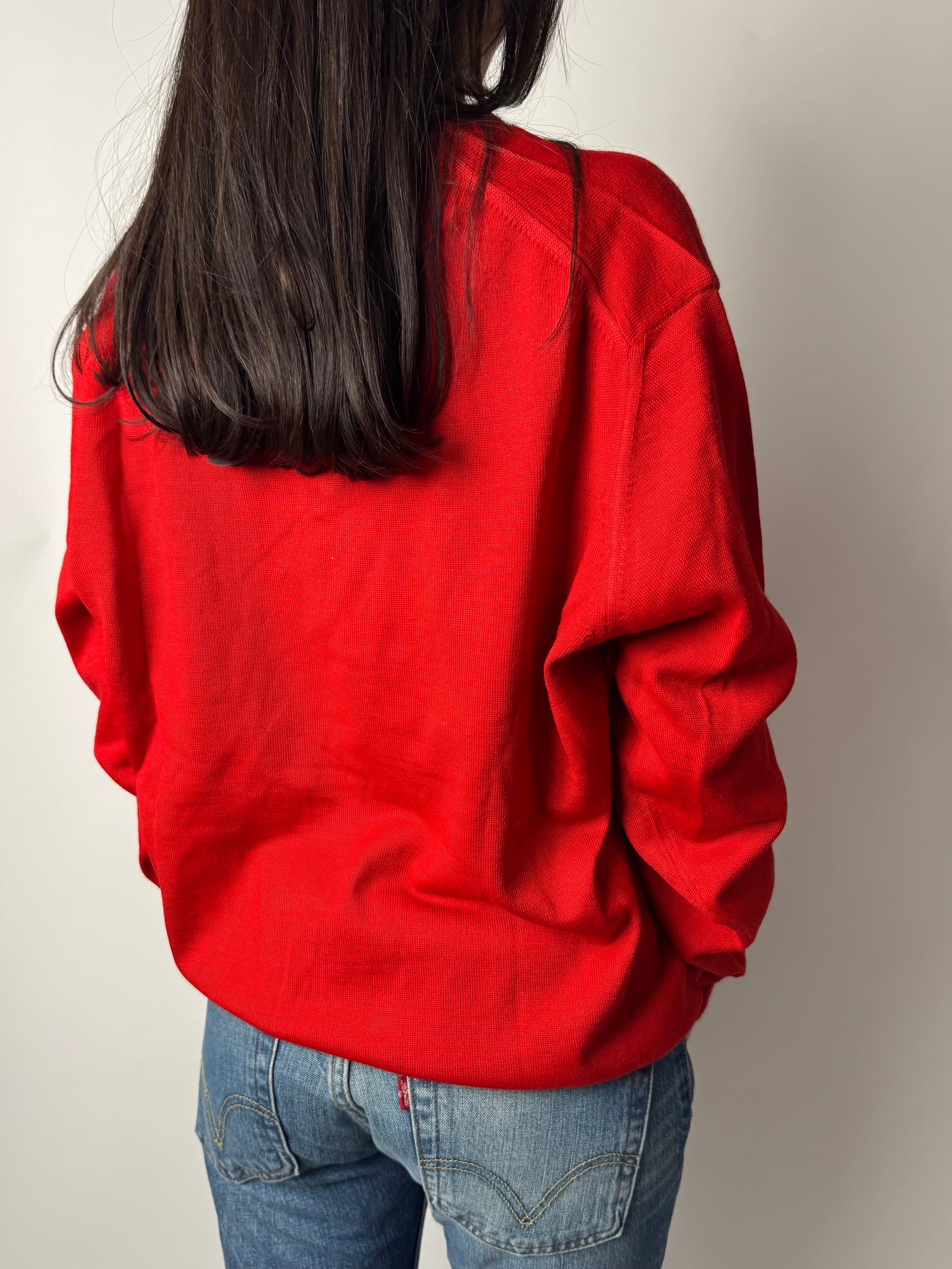 סריג לוגו אדום (M)