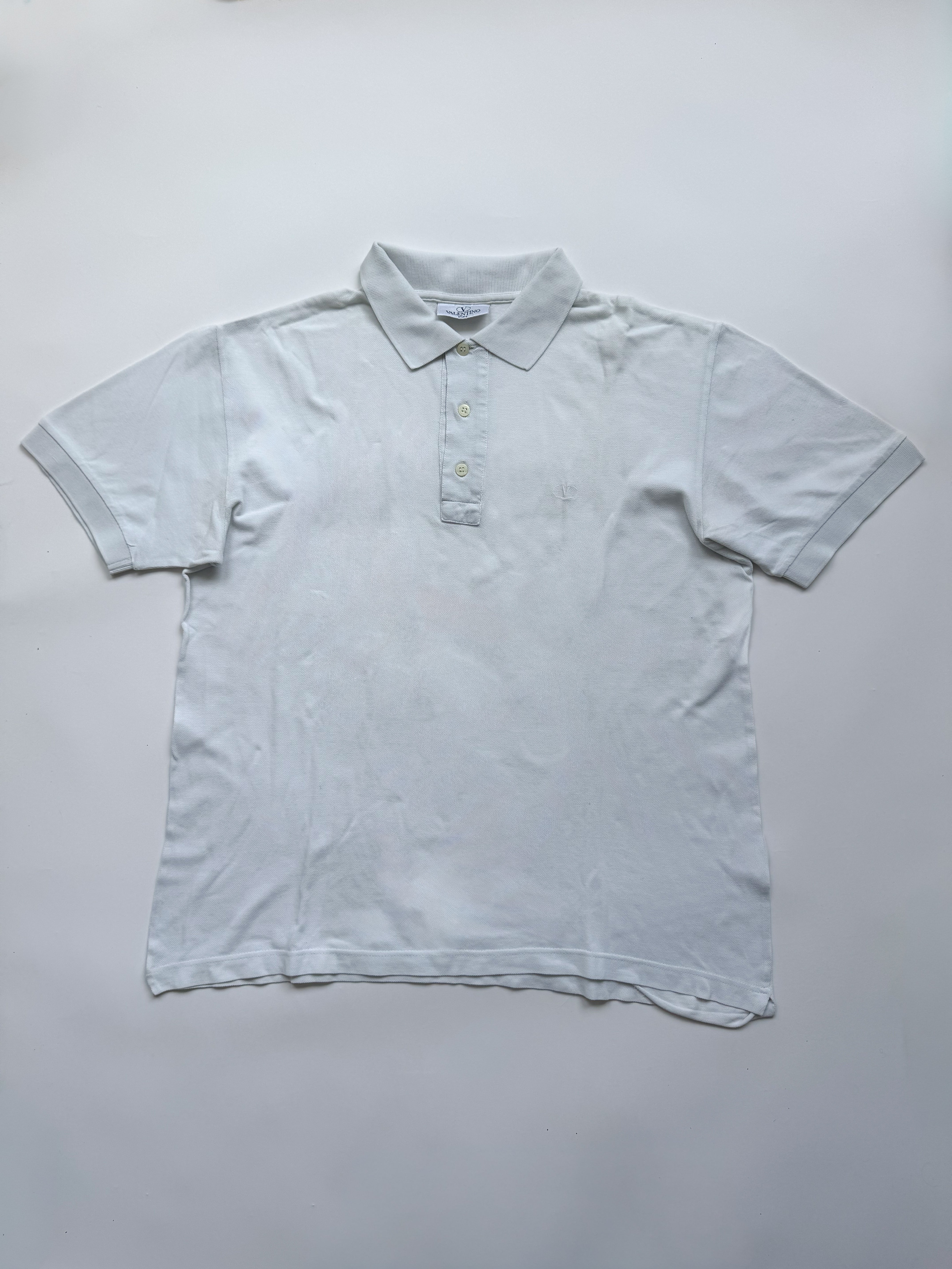 חולצת פולו לבנה Valentino (L)