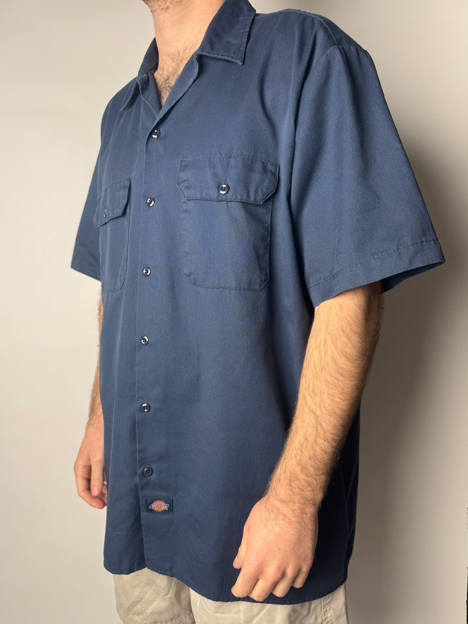 חולצה מכופתרת כחולה Dickies (XL)