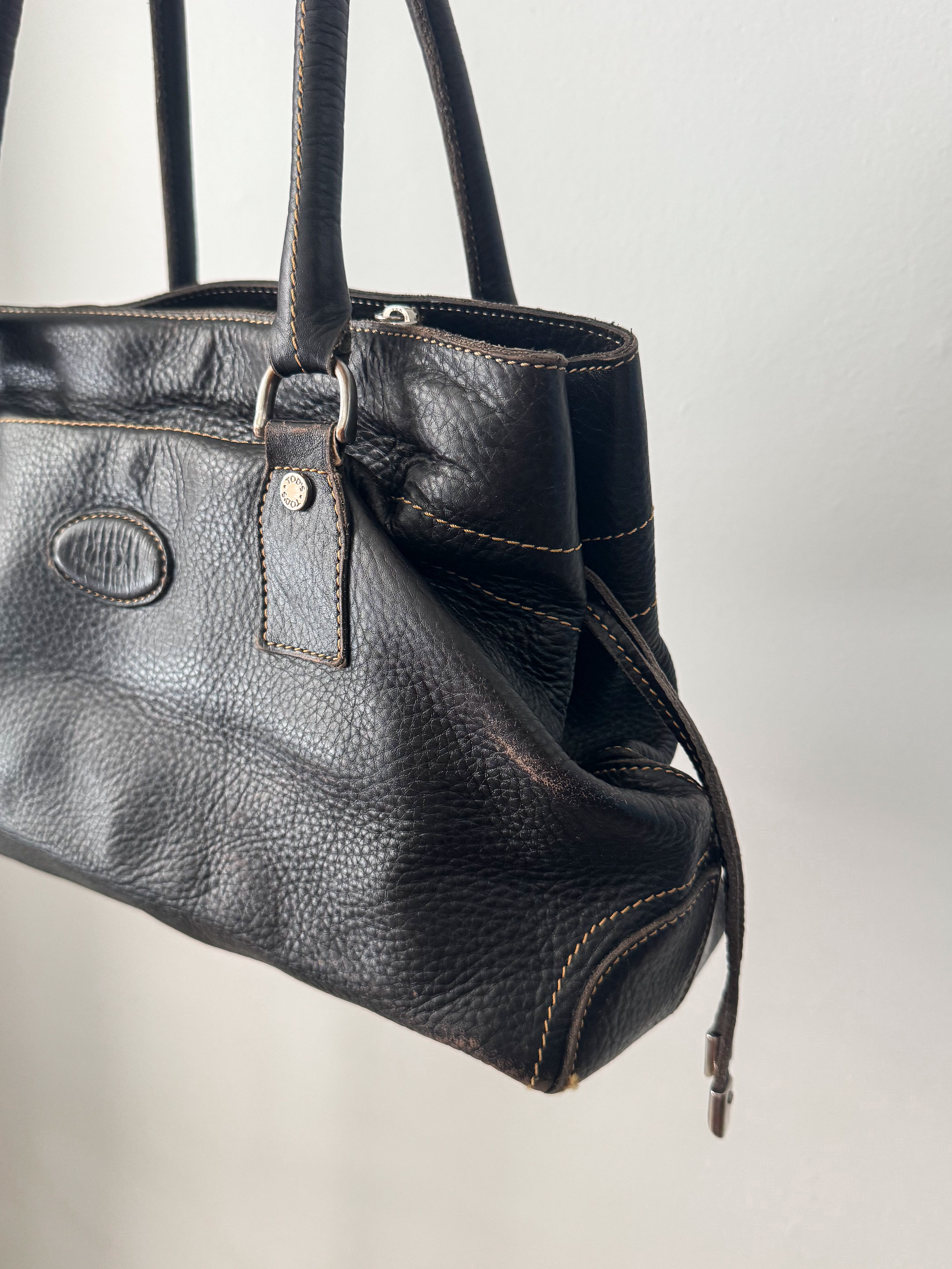 תיק כתף חום מעור Tod's