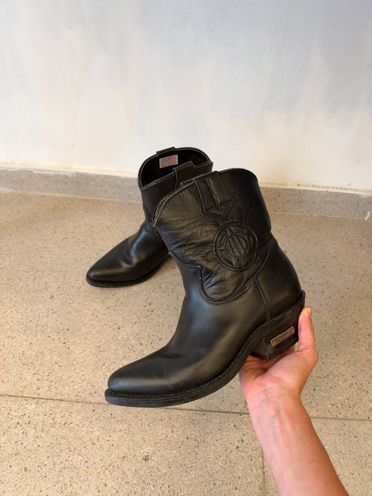 מגפוני קאובוי Harley Davidson (37)