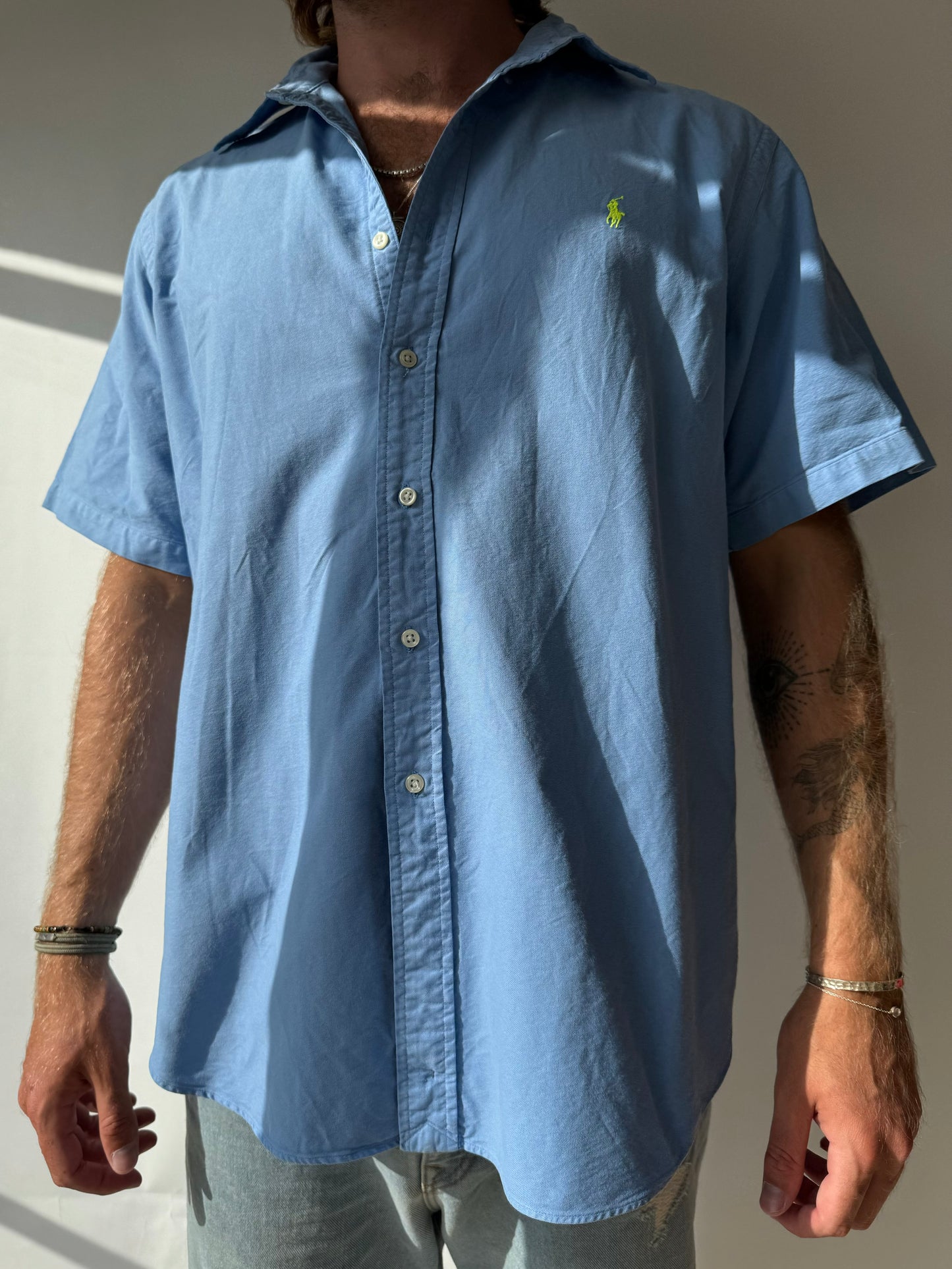 חולצה מכופתרת קצרה Ralph Lauren (XL)