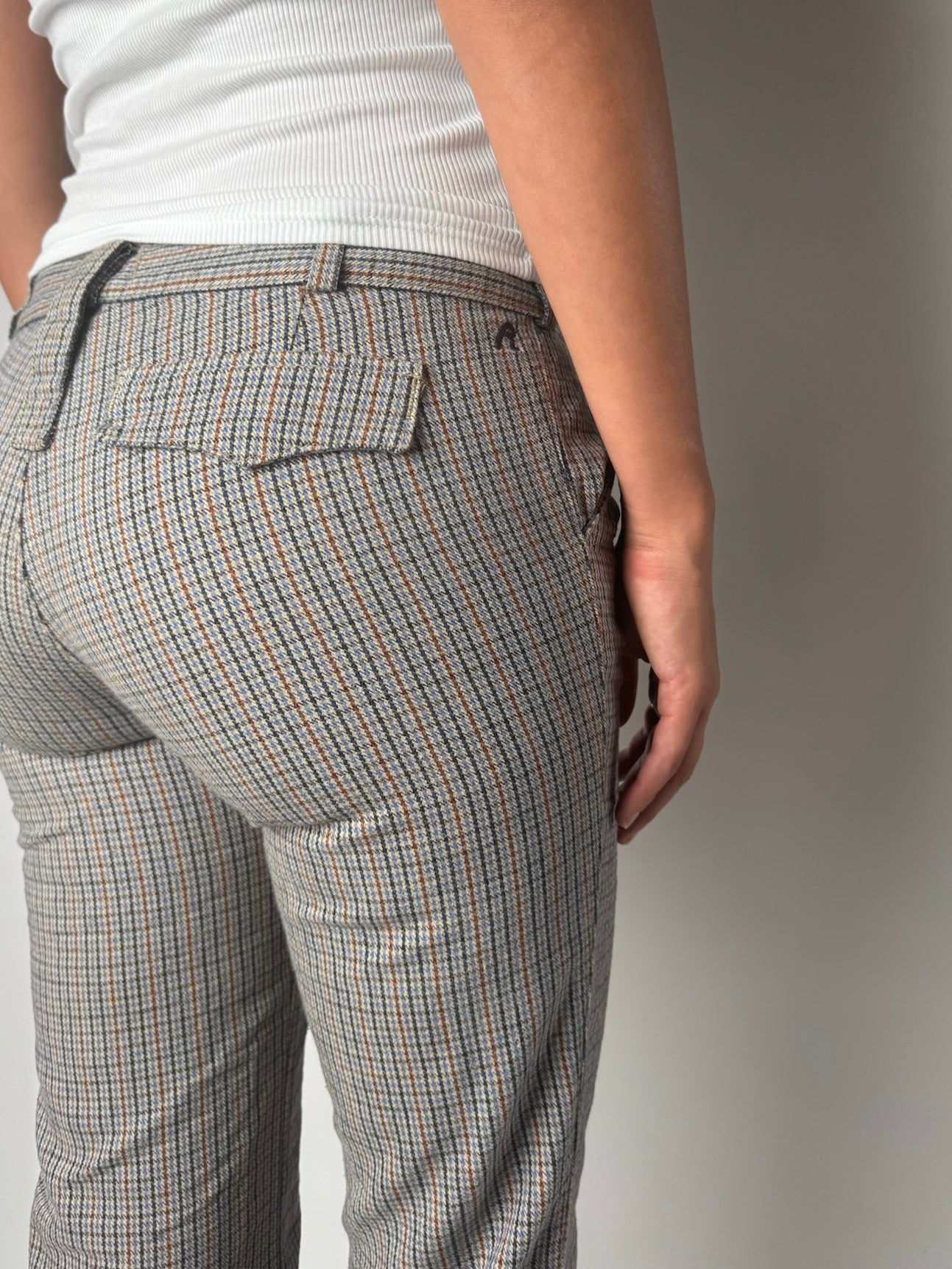 מכנסיים מחויטים משבצות Replay (36-38)