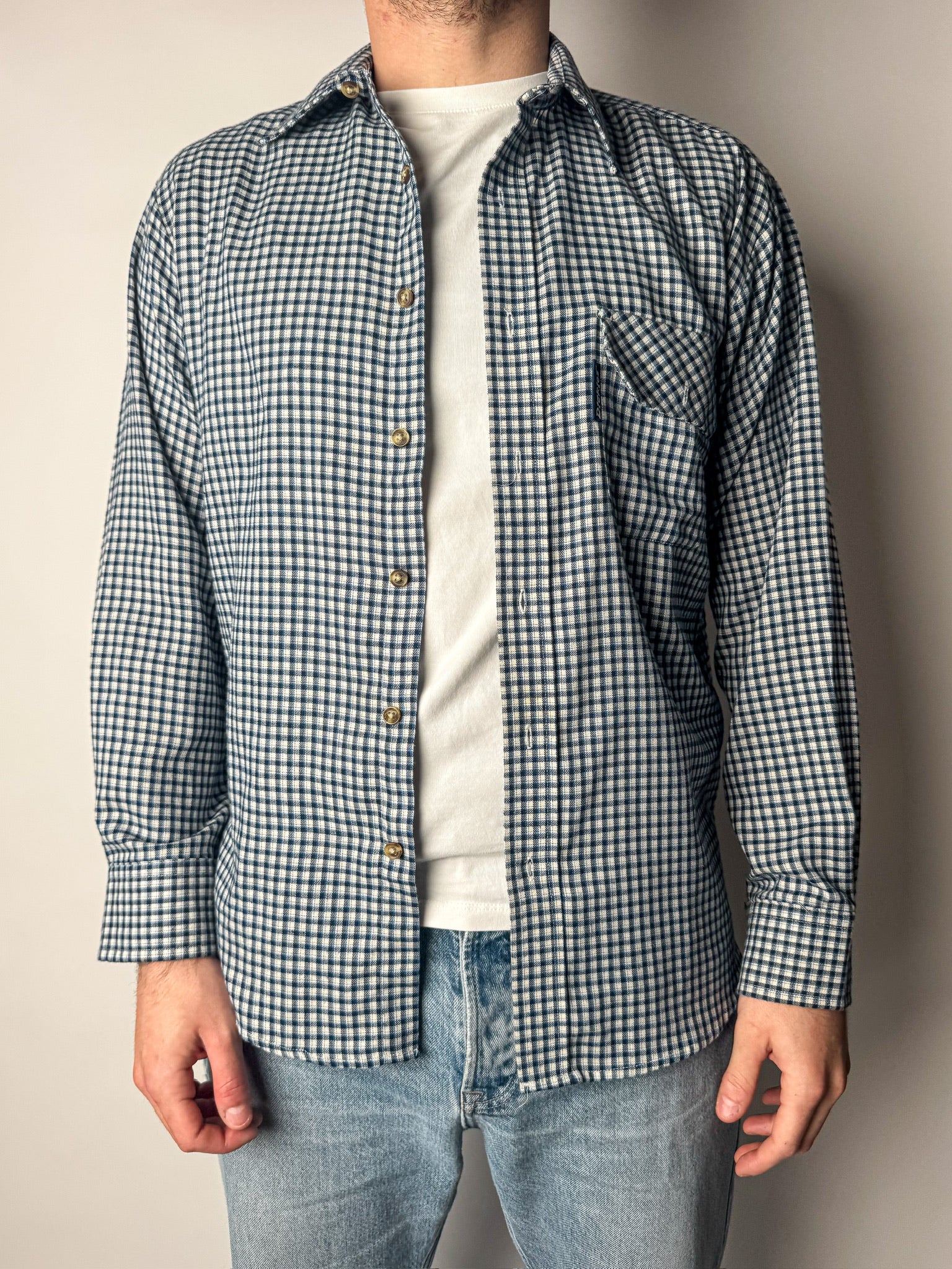 חולצה מכופתרת משבצות Dickies (M)