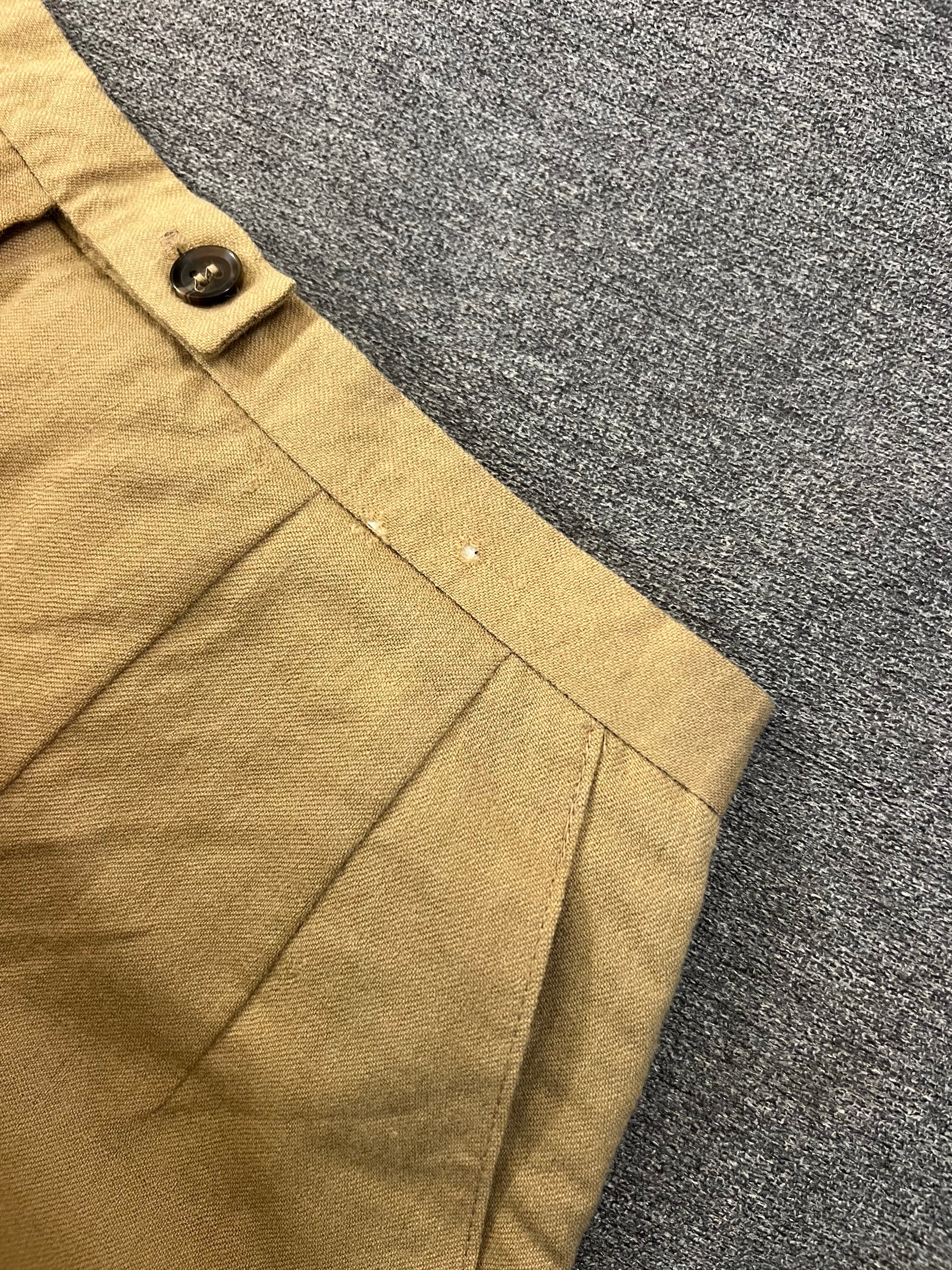 מכנסי צמר בצבע קאמל (36)